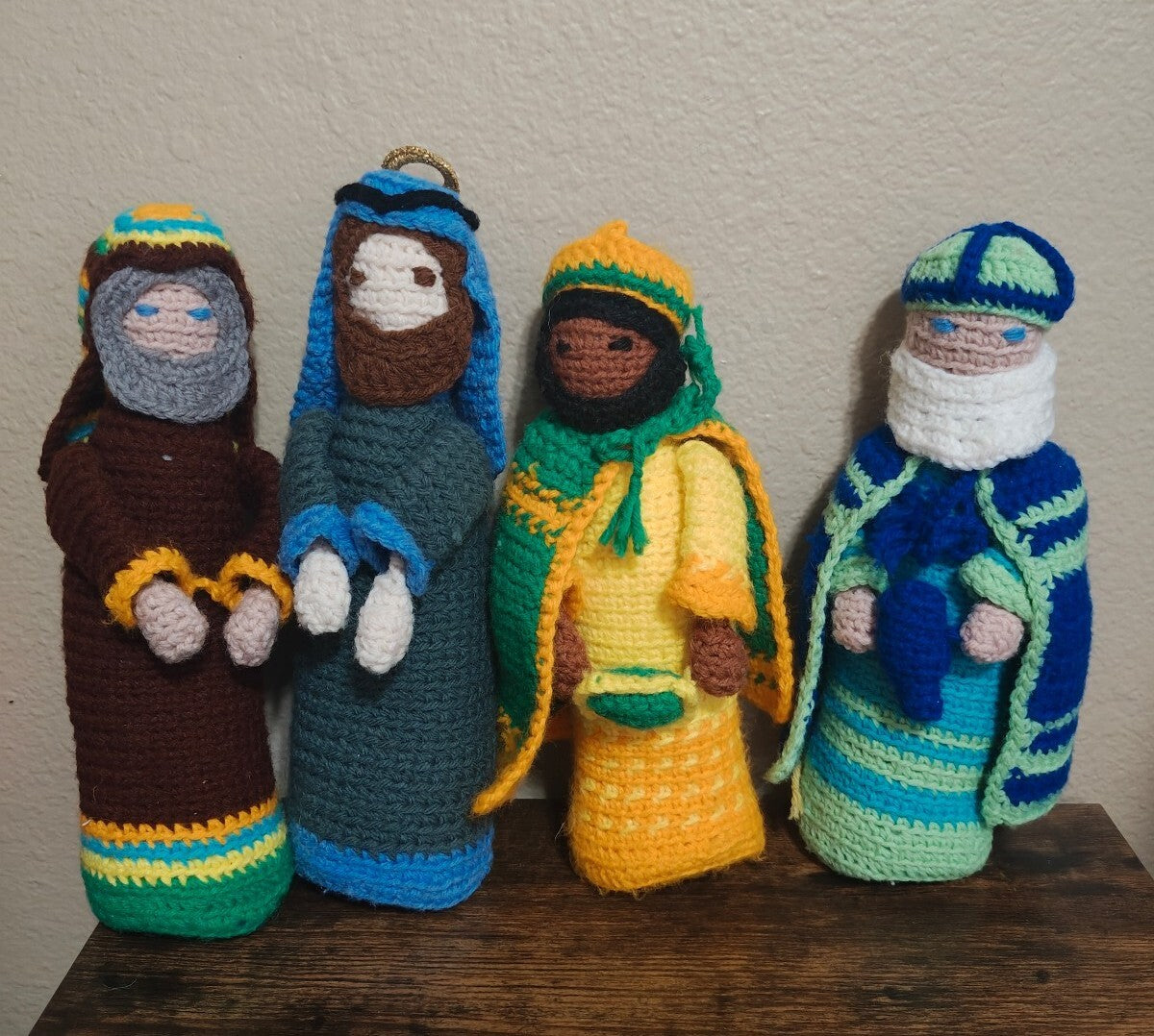 Handmade Crochet Nativity Set 12-Piece Amigurumi Christmas Decor