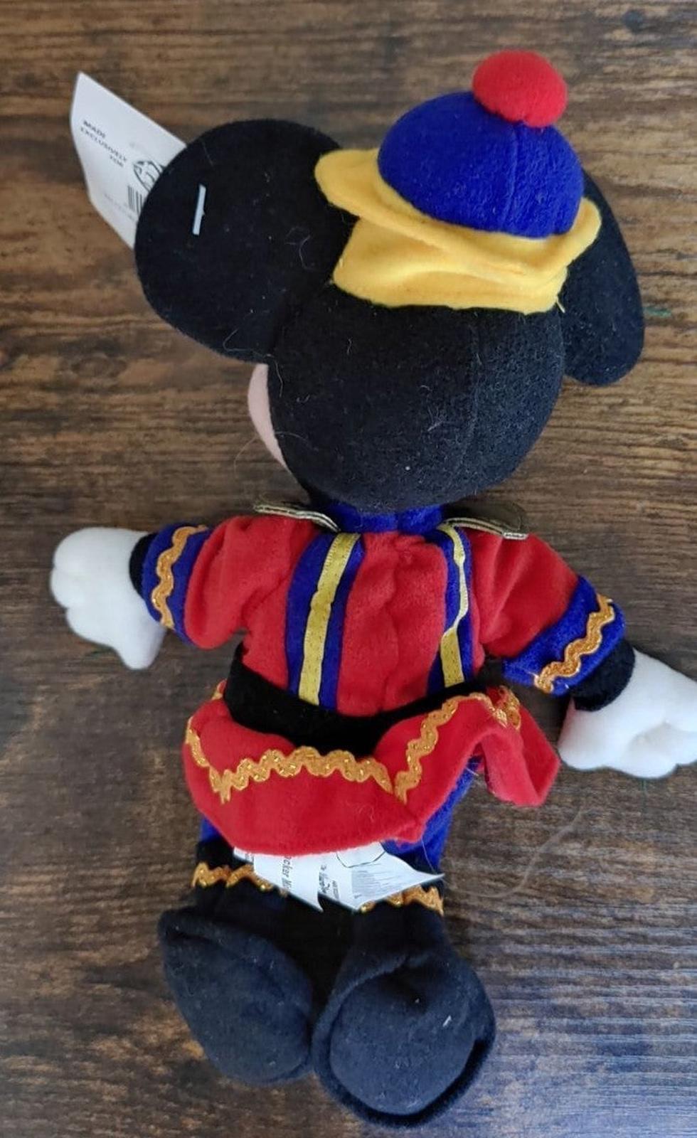 1990's Nutcracker Mickey Mouse Beanbag 9" Plush Doll