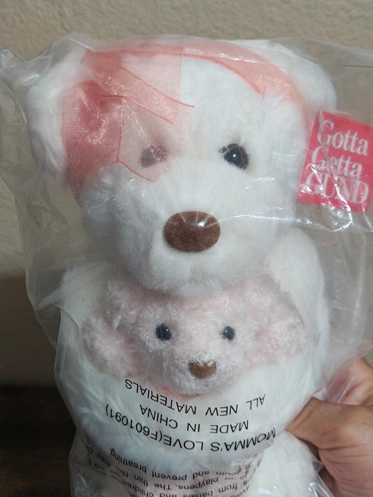 2001 Gotta Getta GUND "Momma's Love" Teddy Bear Set Plush New Factory Sealed