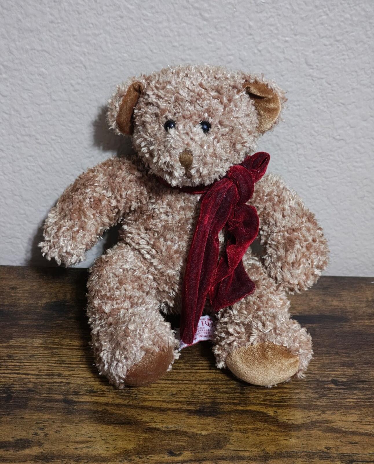 1990s Retired Russ Berrie Chips," Teddy Bear Beanbag Plush