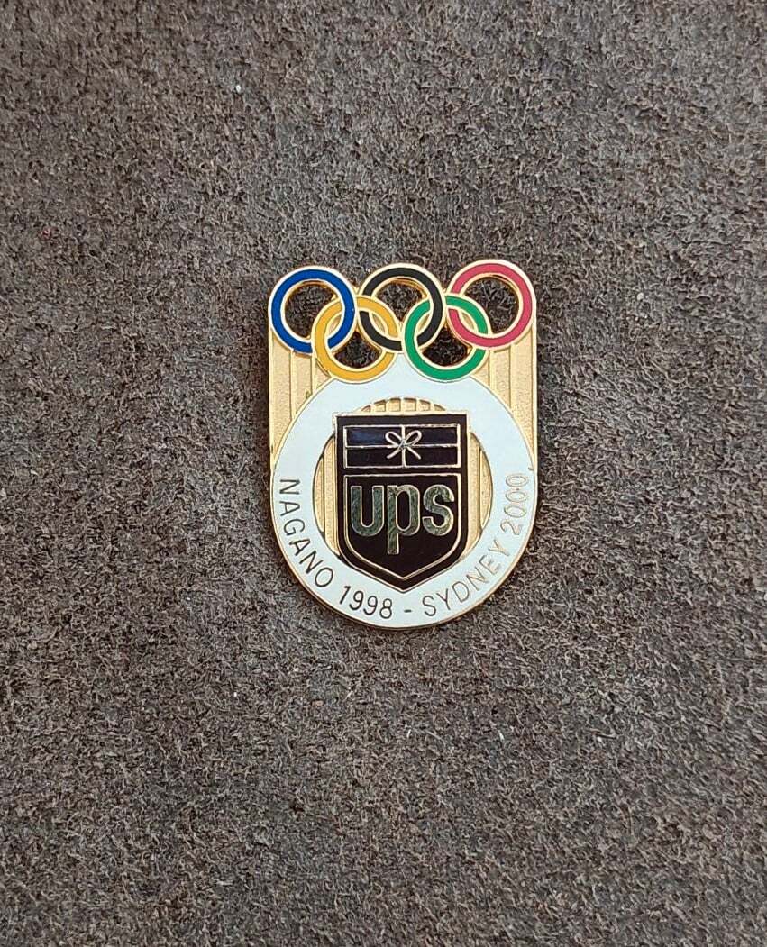 1998 Nagano and Sydney 2000 Olympics UPS Sponsor Gold Tone Pin.