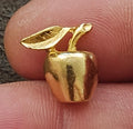 1980s Gold Tone 3D Apple Pin