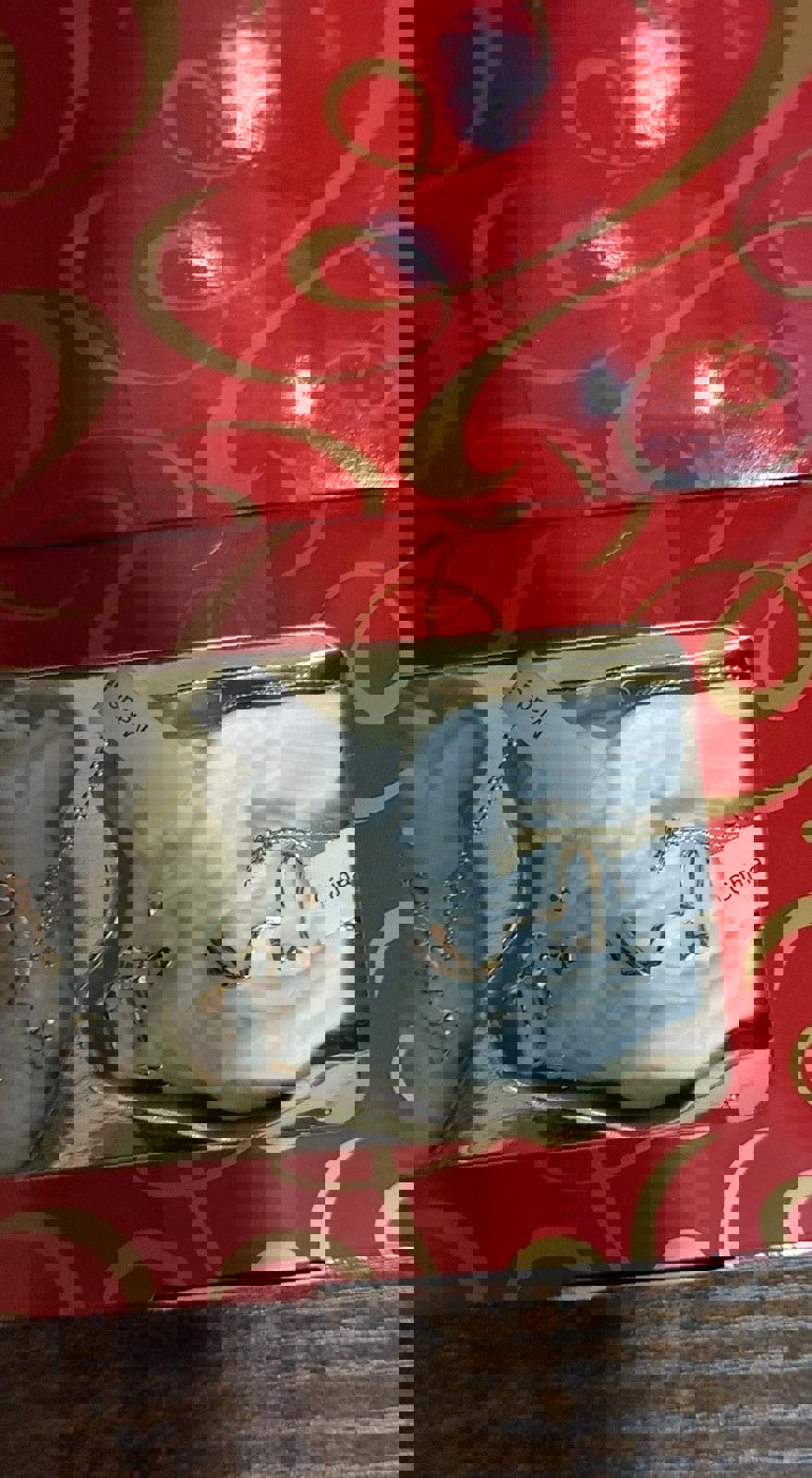 2001 Avon Exclusive Set of 3 Bisque Porcelain Ornaments