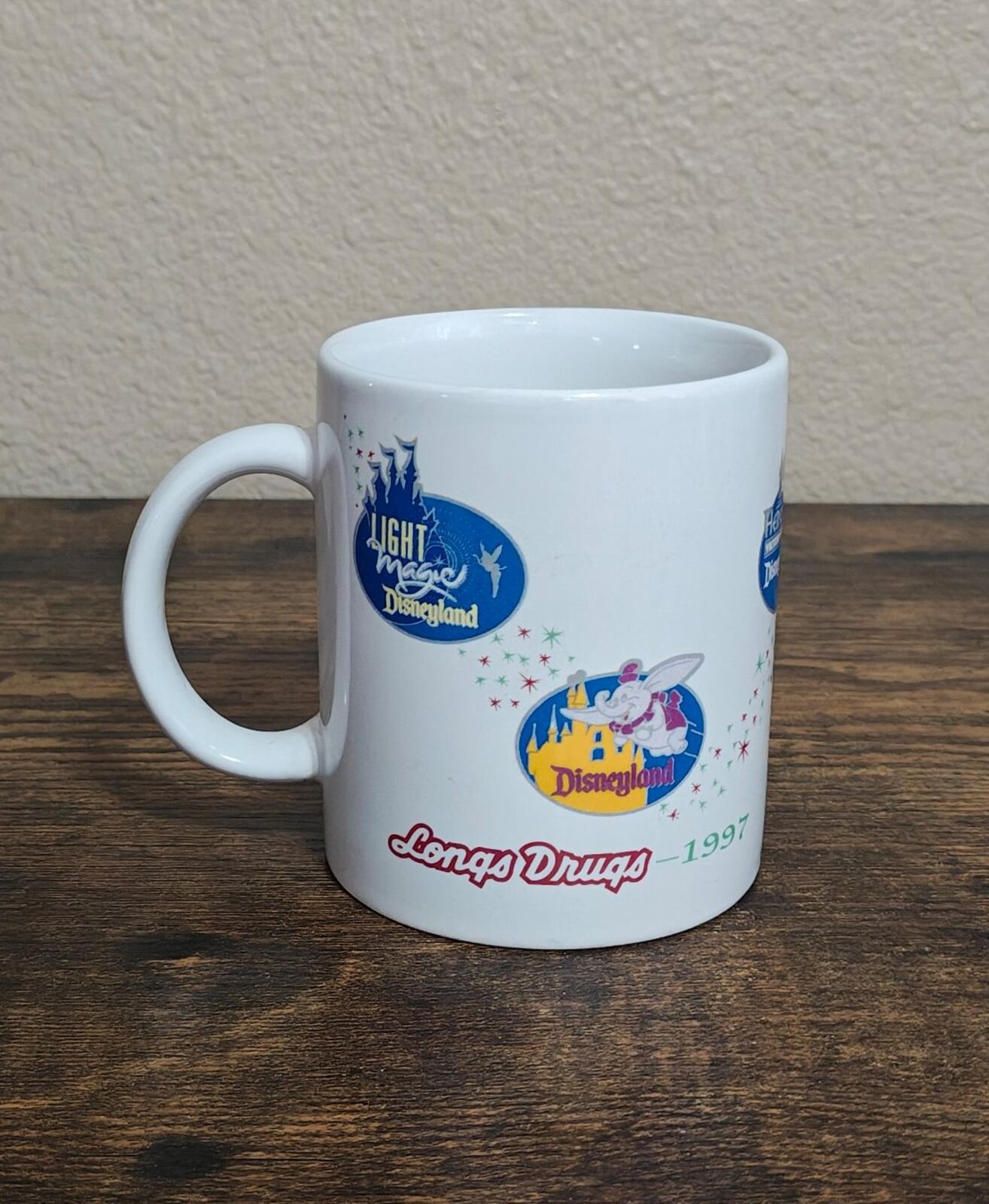 1997 Disneyland "Share The Magic" 11 oz White Ceramic Mug