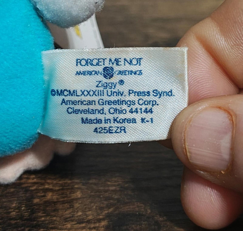 1982 Vintage "Hoppy Easter" 7" Easter Ziggy Plush