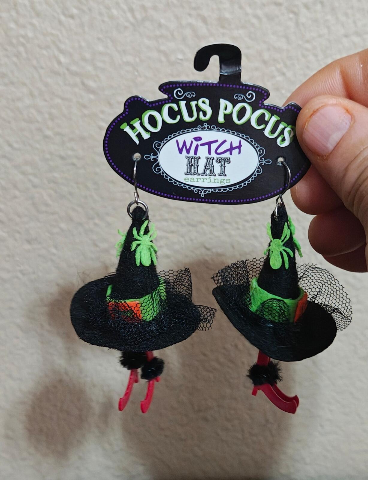 Hocus Pocus Witch Hat Hook Earrings NWT