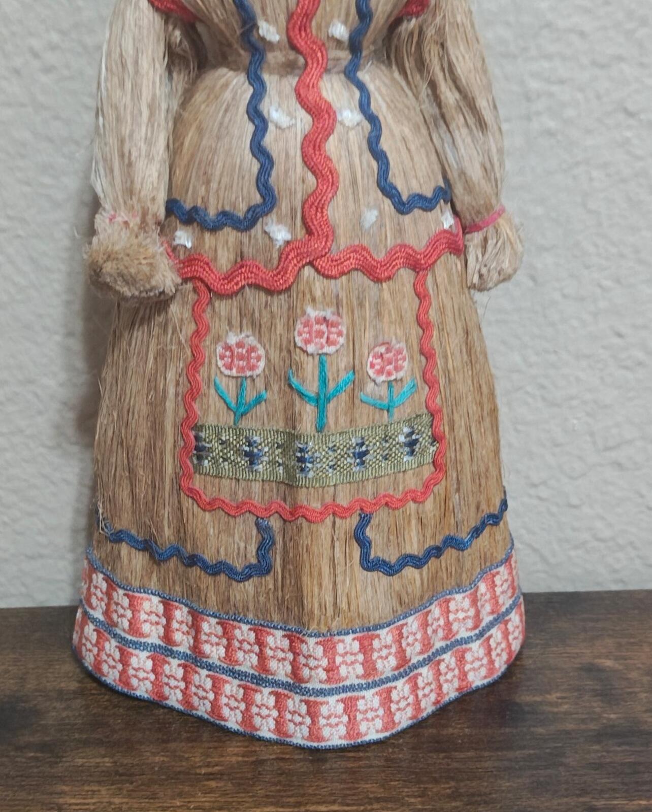 Vintage Handmade Belarus Russian Flax Folk Art Doll