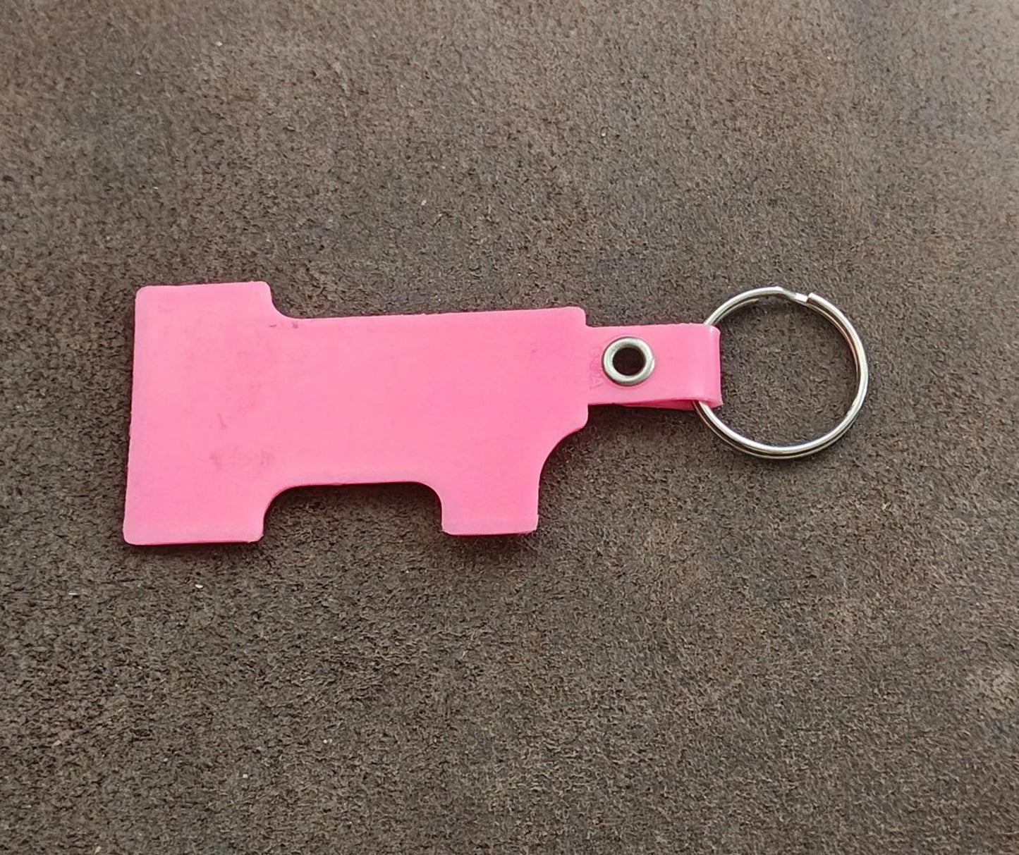 1990s Vintage Riviera Hotel & Casino Las Vegas Pink Plastic Keychain