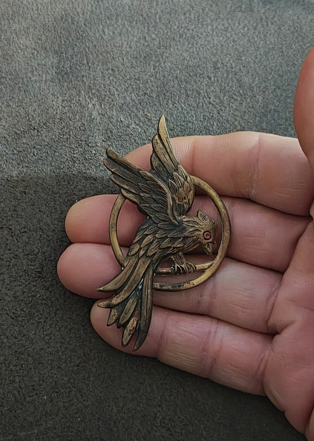 Hunger Games Mockingjay Bronze Tone Pin~ FROM THE HUNGER GAMES SERIES