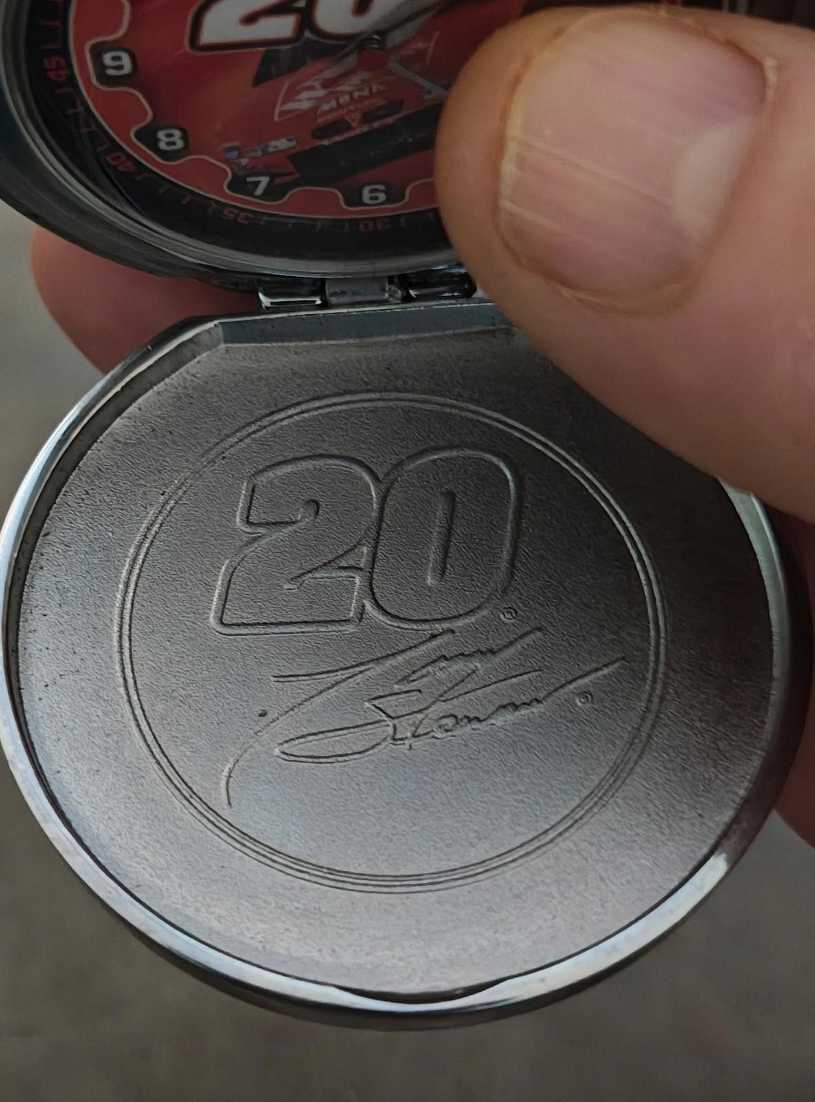 2000 Franklin Mint Tony Stewart #20 Home Depot NASCAR Pocket Watch