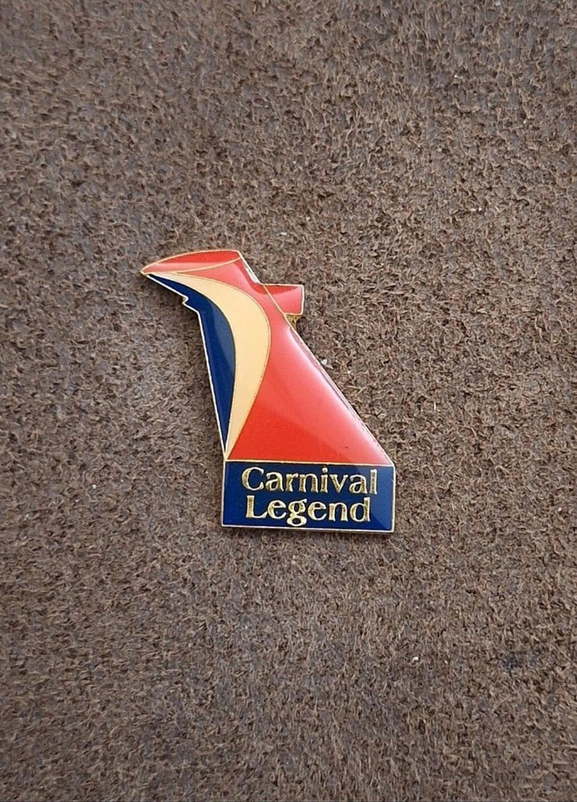 1990s Carnival Legend Cruise Lines Ship Guest VIP Enamel Pin