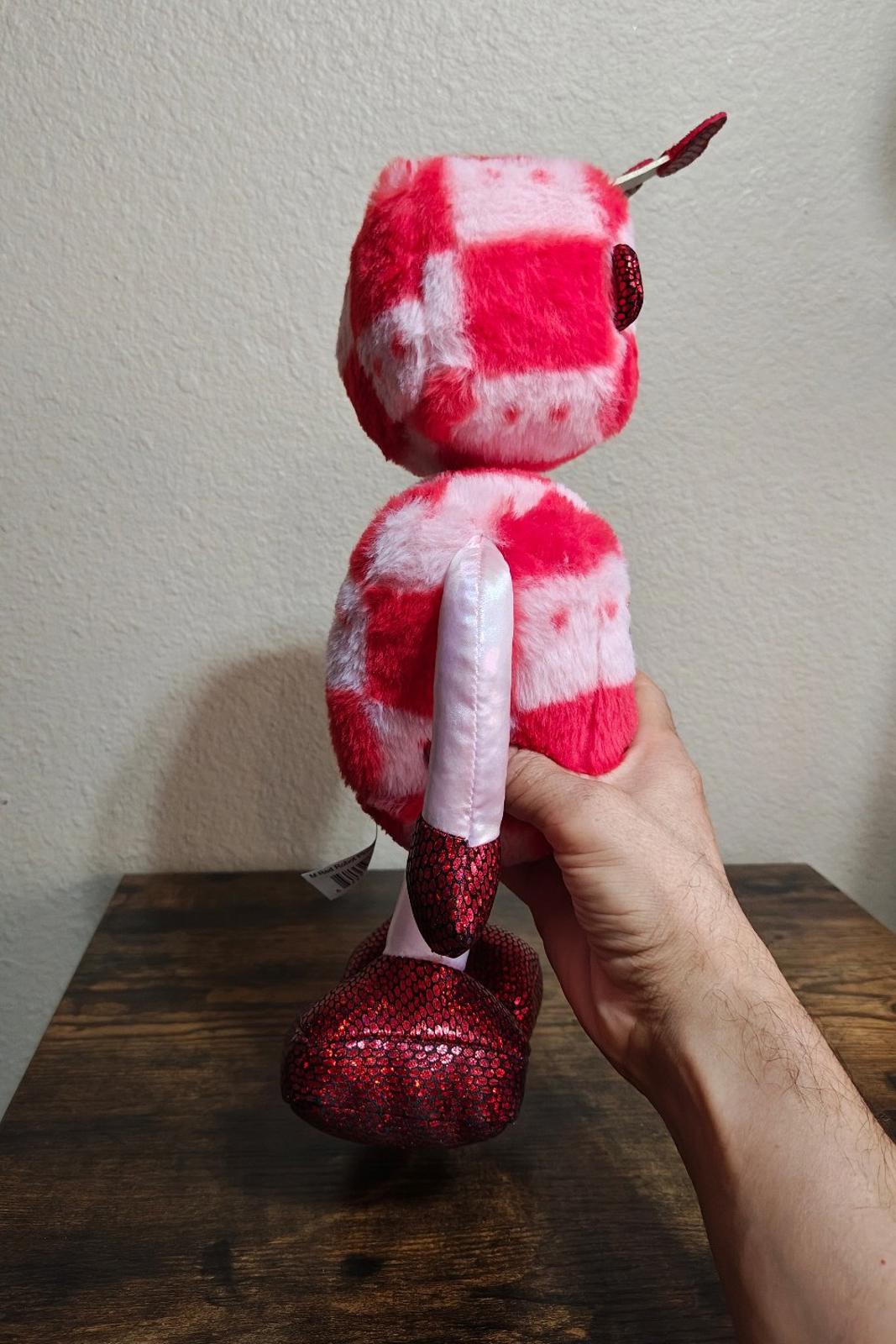 Red Robot Valentine Tech Love Sequin Heart Anniversary Plush