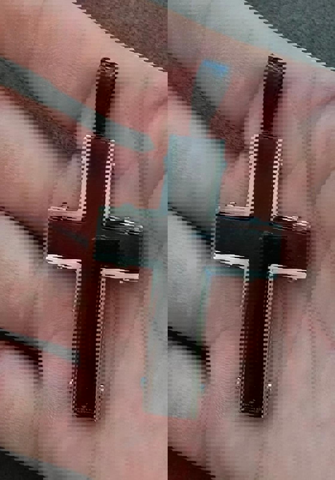 Vintage Gothic Steel Black CZ Cross Pendant