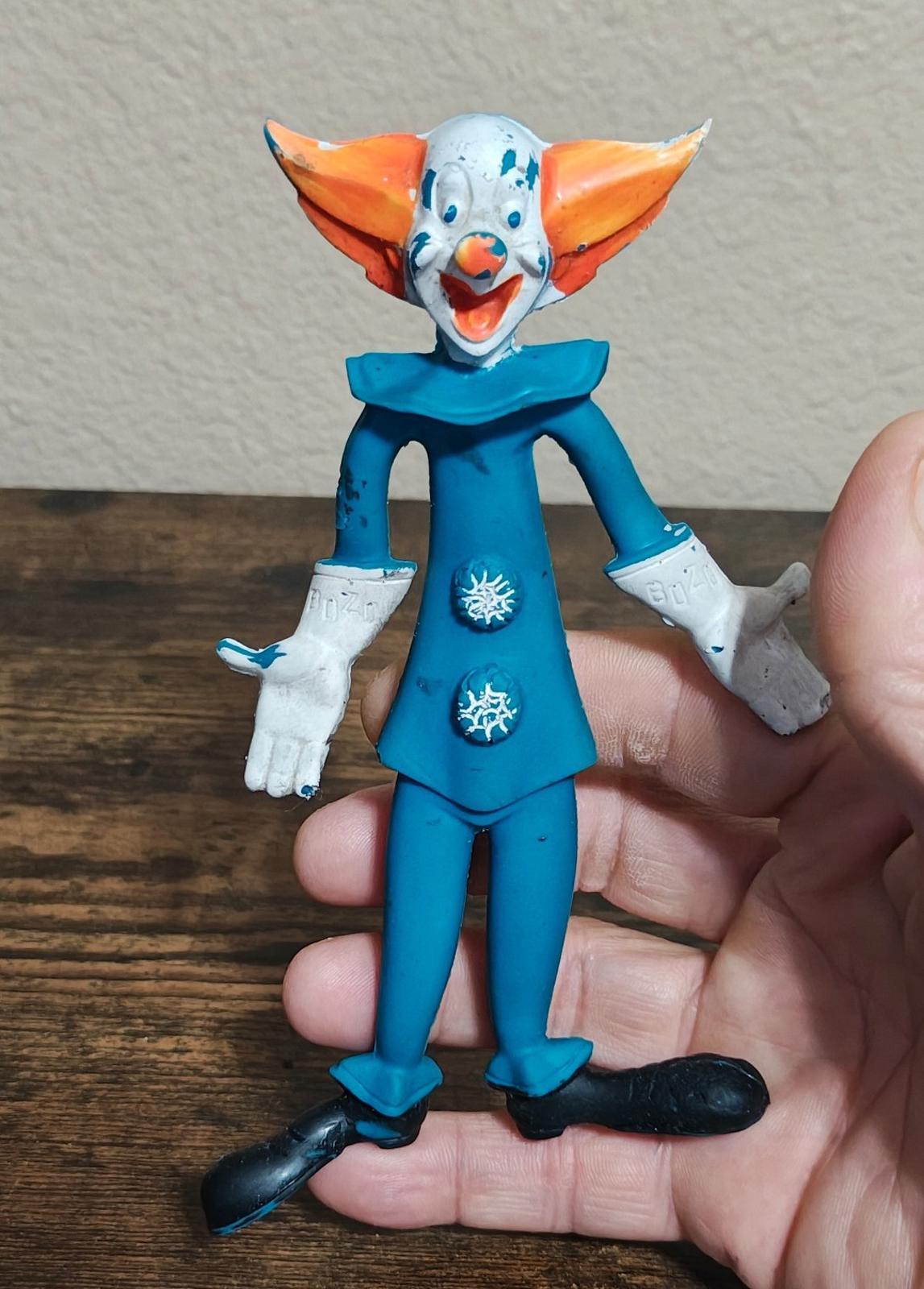 1960s Rare 6" Bozo The Clown Larry Harmon Bendy Rubber Figure