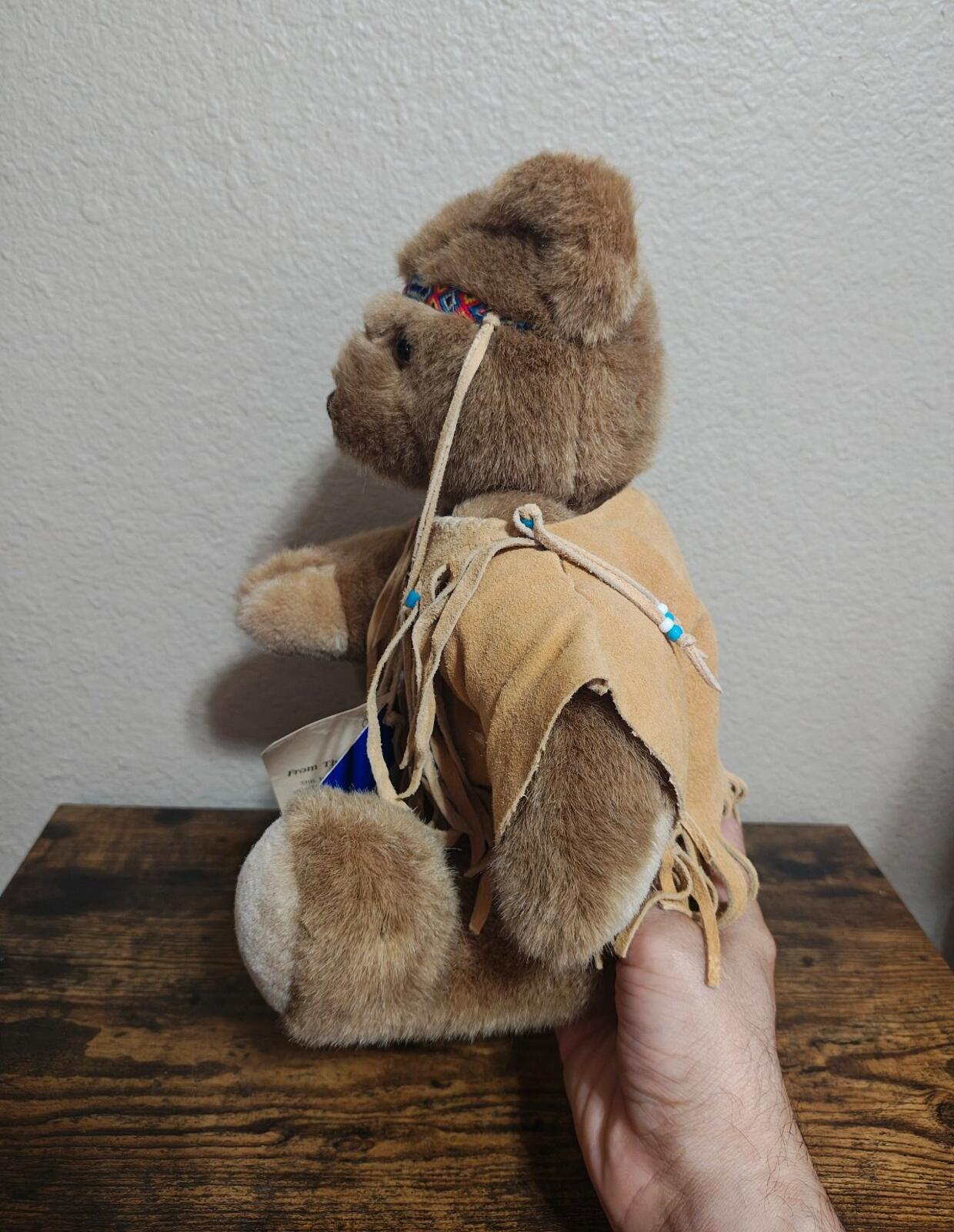 1990 Oz Ent. “Paco” Lonestar Bear Plush Signed By Artist Remi Kramer In 1995