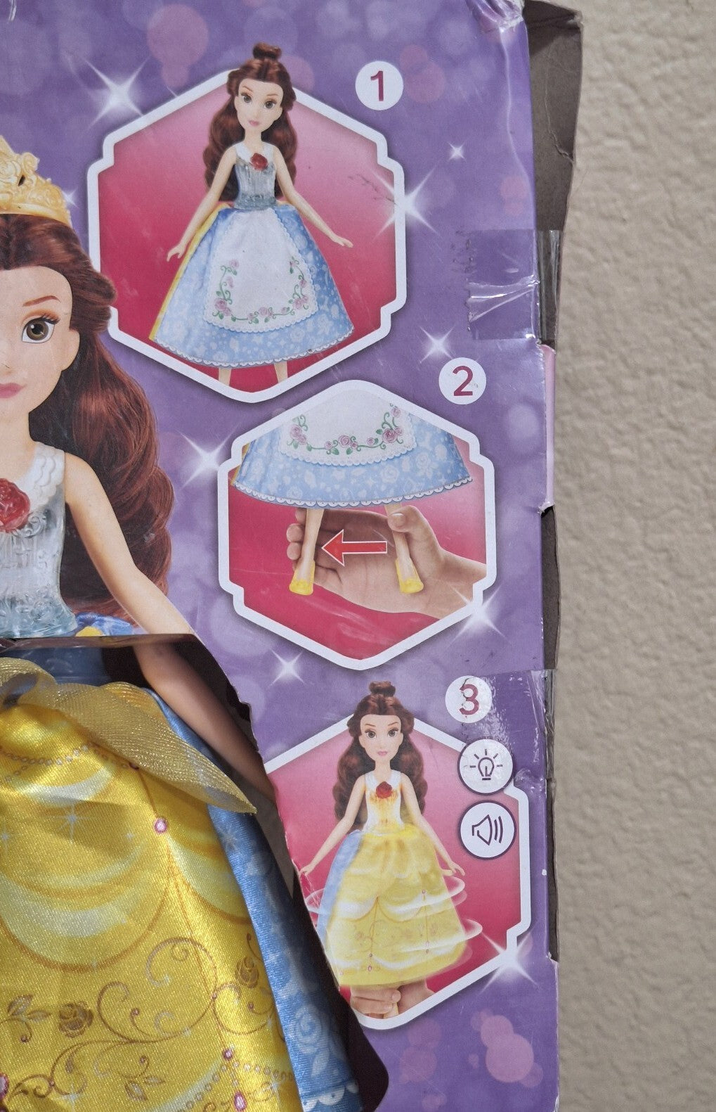 Disney Princess Spin and Switch Belle Quick Change Fashion Doll
