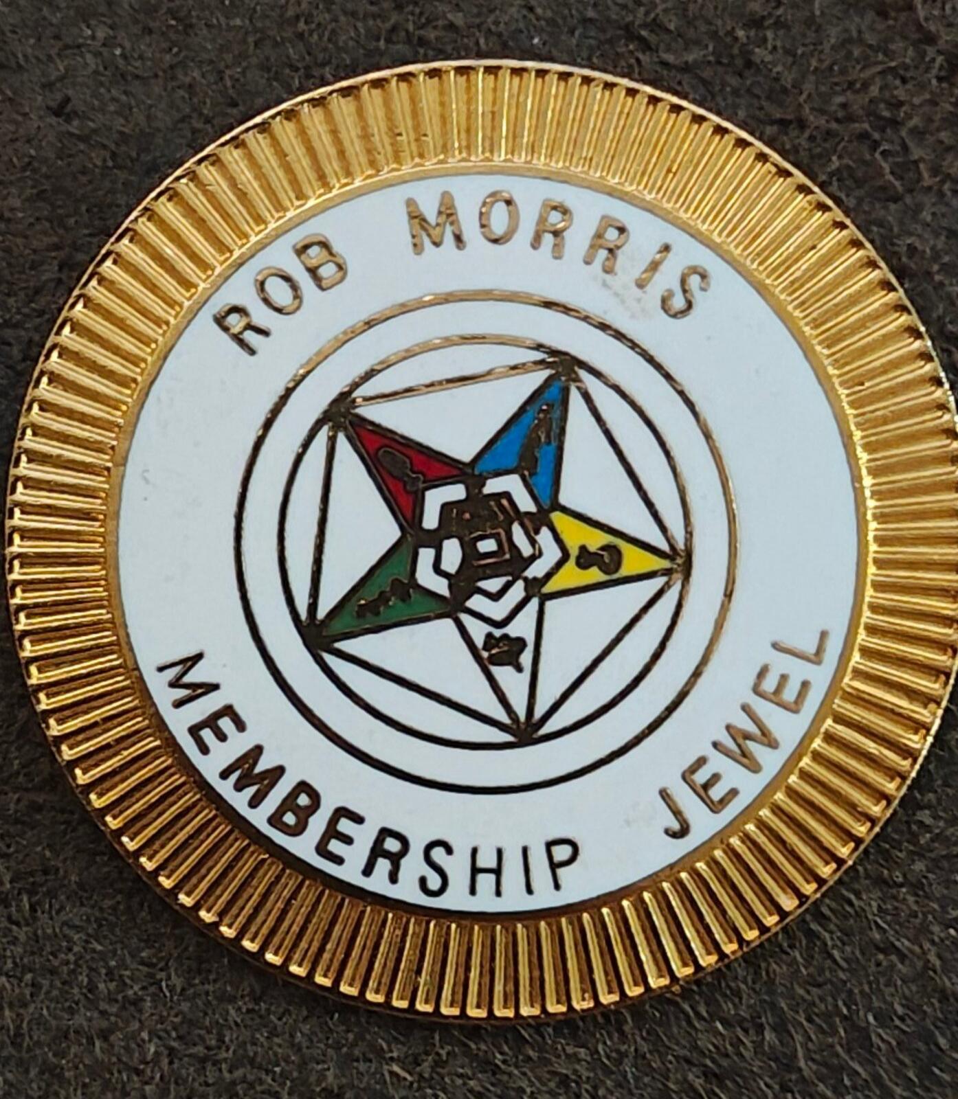 Rob Morris Membership Jewel Gold Tone Enamel Pin & Pendant