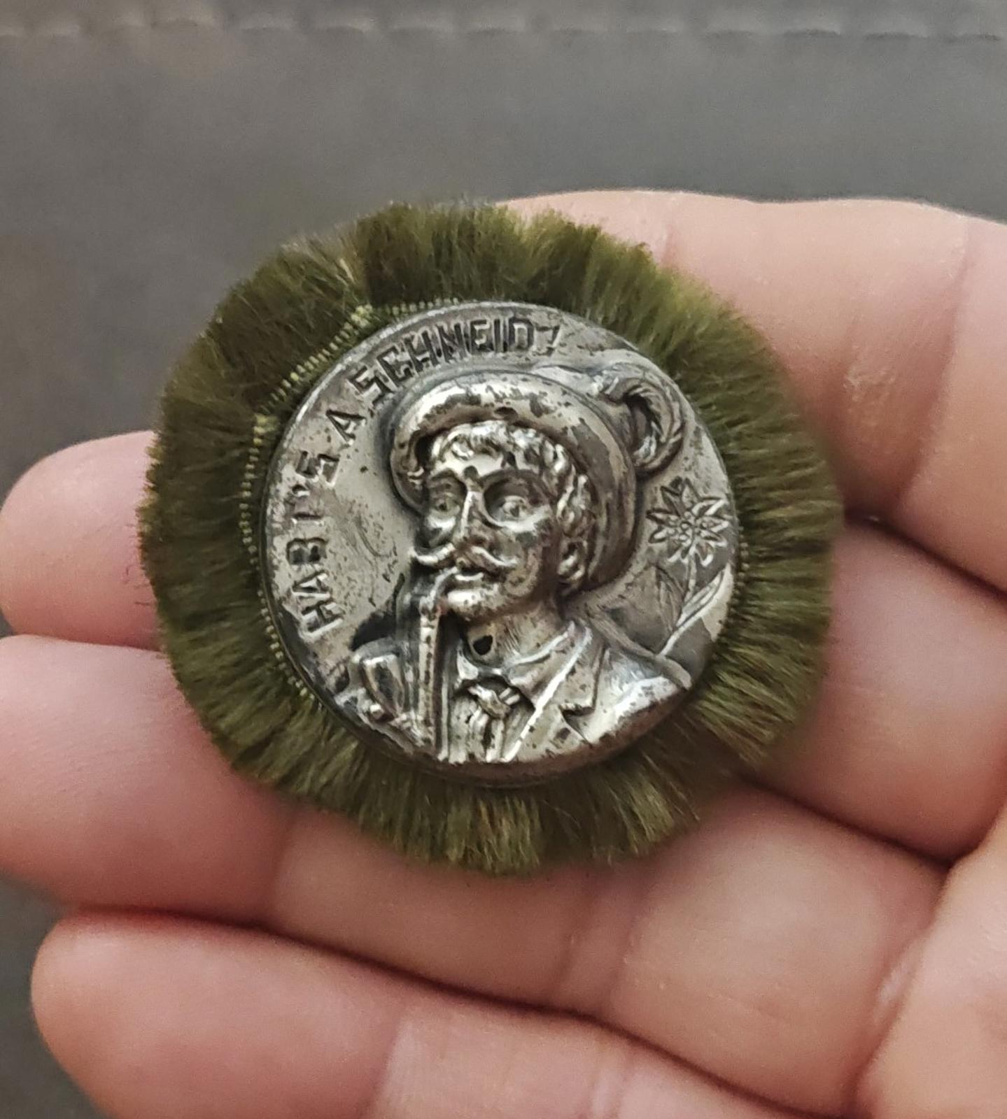 1920s/30s Rare & Hard To Find German Alpine Silver Tone Hat Pin