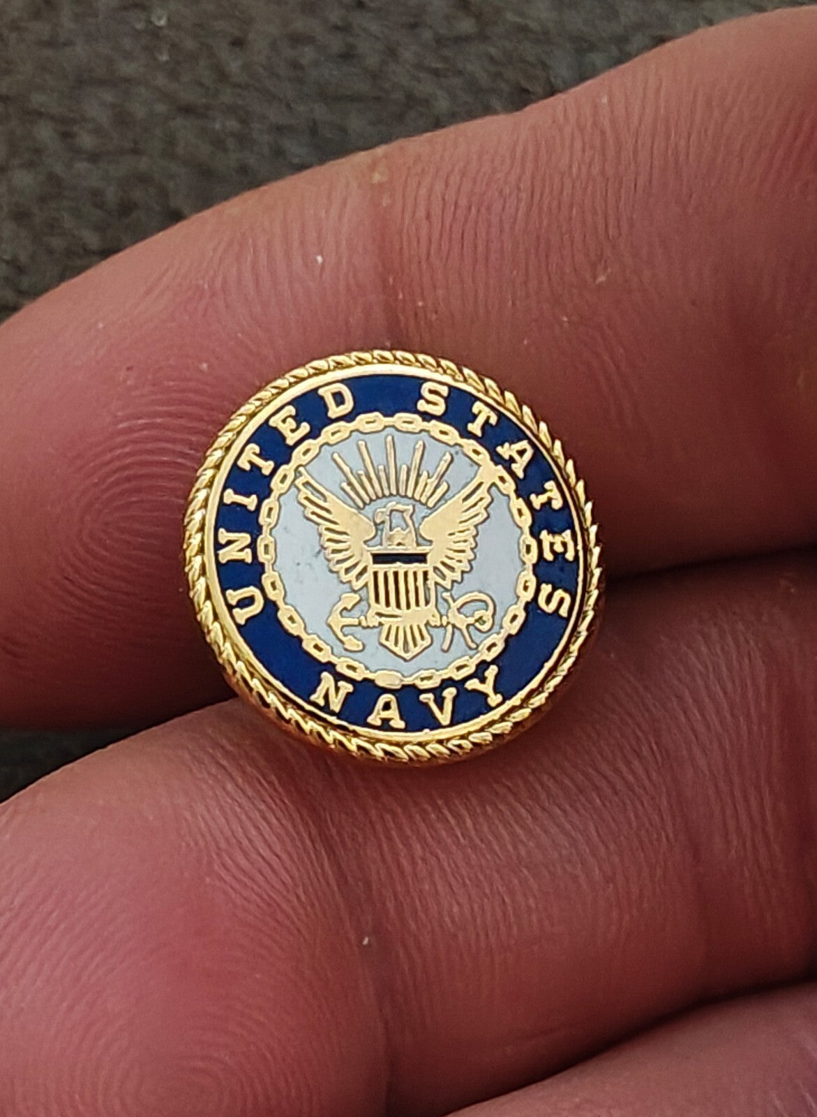1980s Gold Tone United States Navy Seal Pin