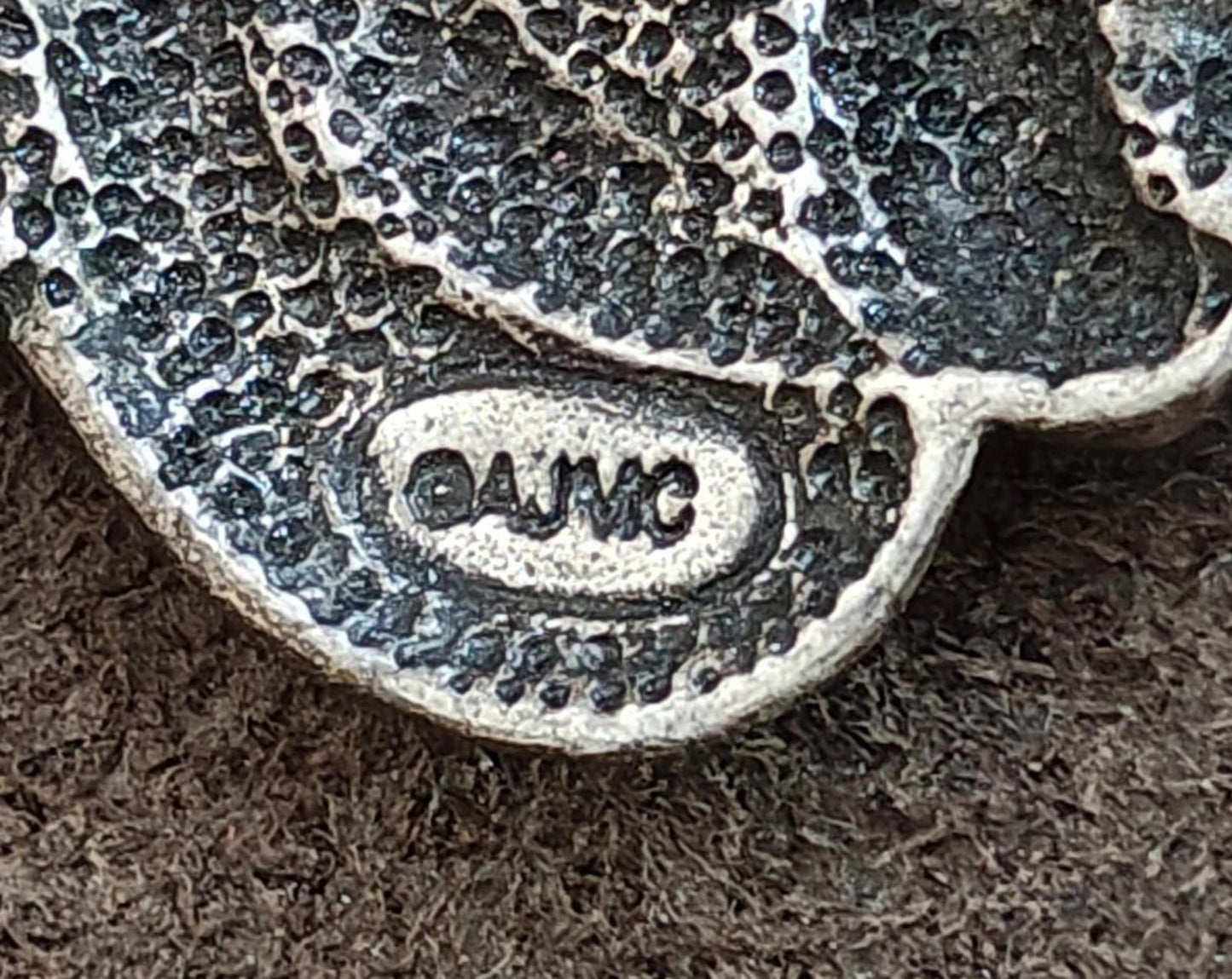 1980's Glittery Enamel Angel with Rhinestone Brooch
