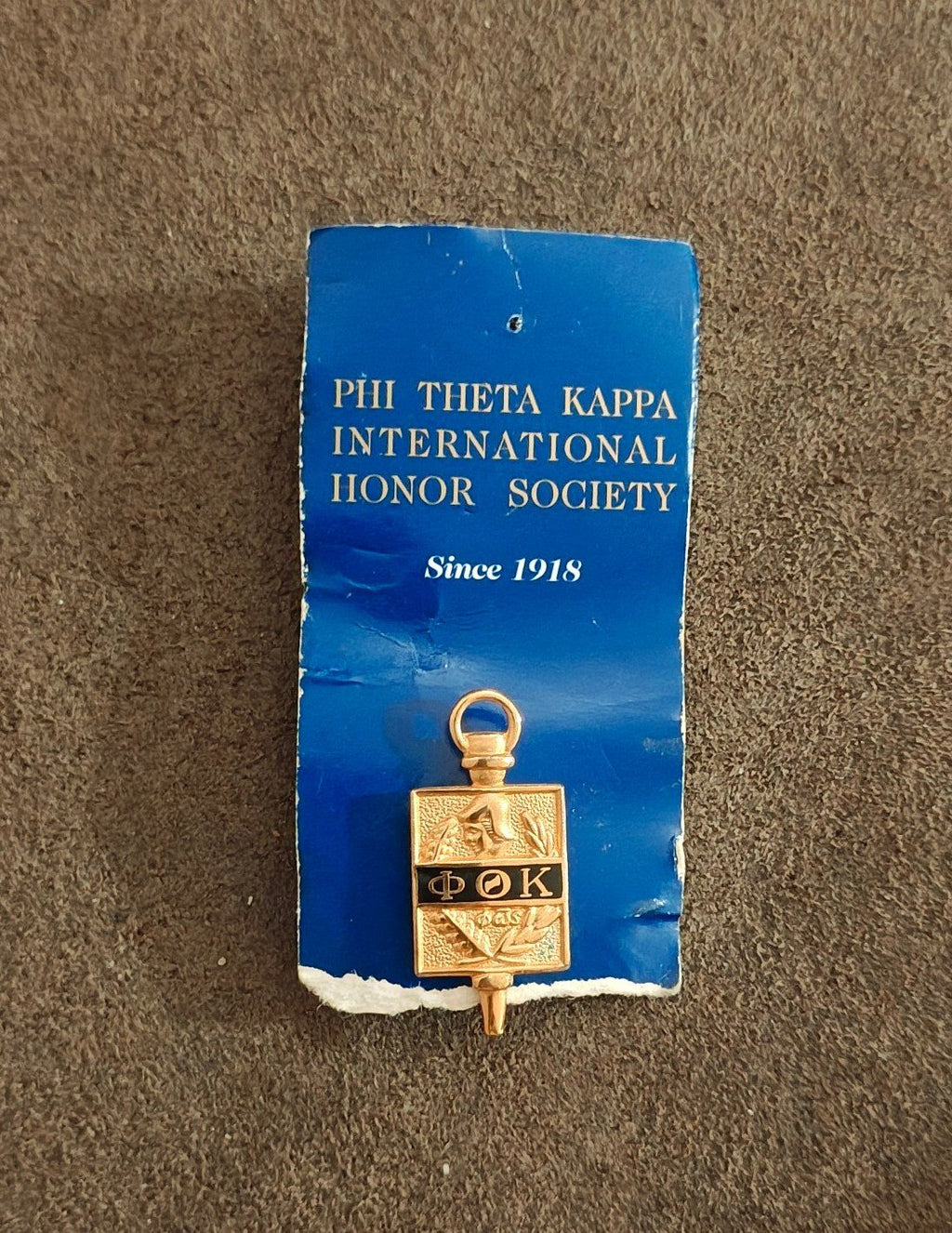 90s Phi Theta Kappa Honor Society Emblem ΦΘK Fraternity Member Pin