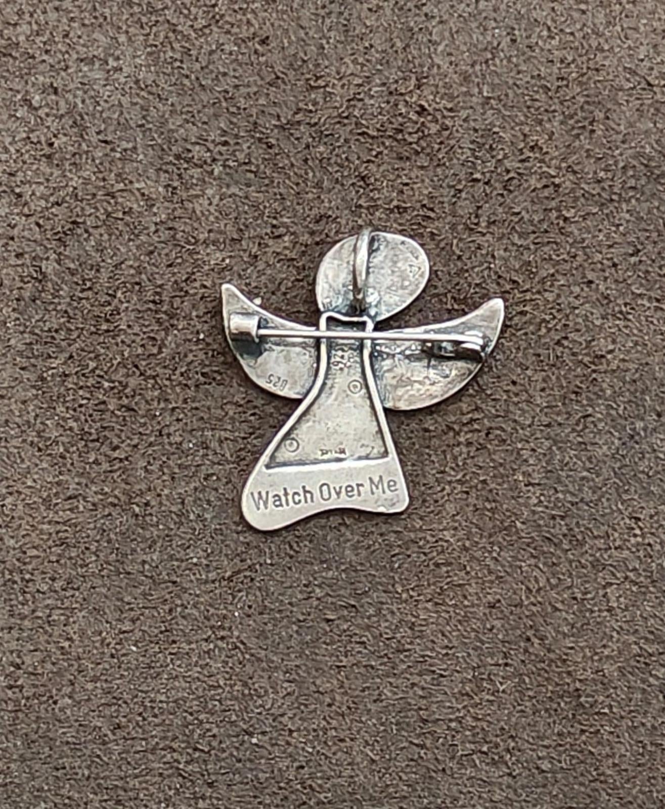 I1842 Retired Silpada Sterling Silver Angel Pin/Pendant