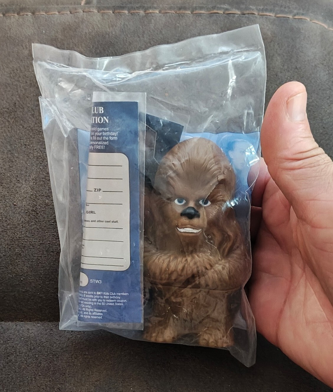 2005 Burger King Star Wars: The Complete Saga Kids Meal Chewbacca Toy New