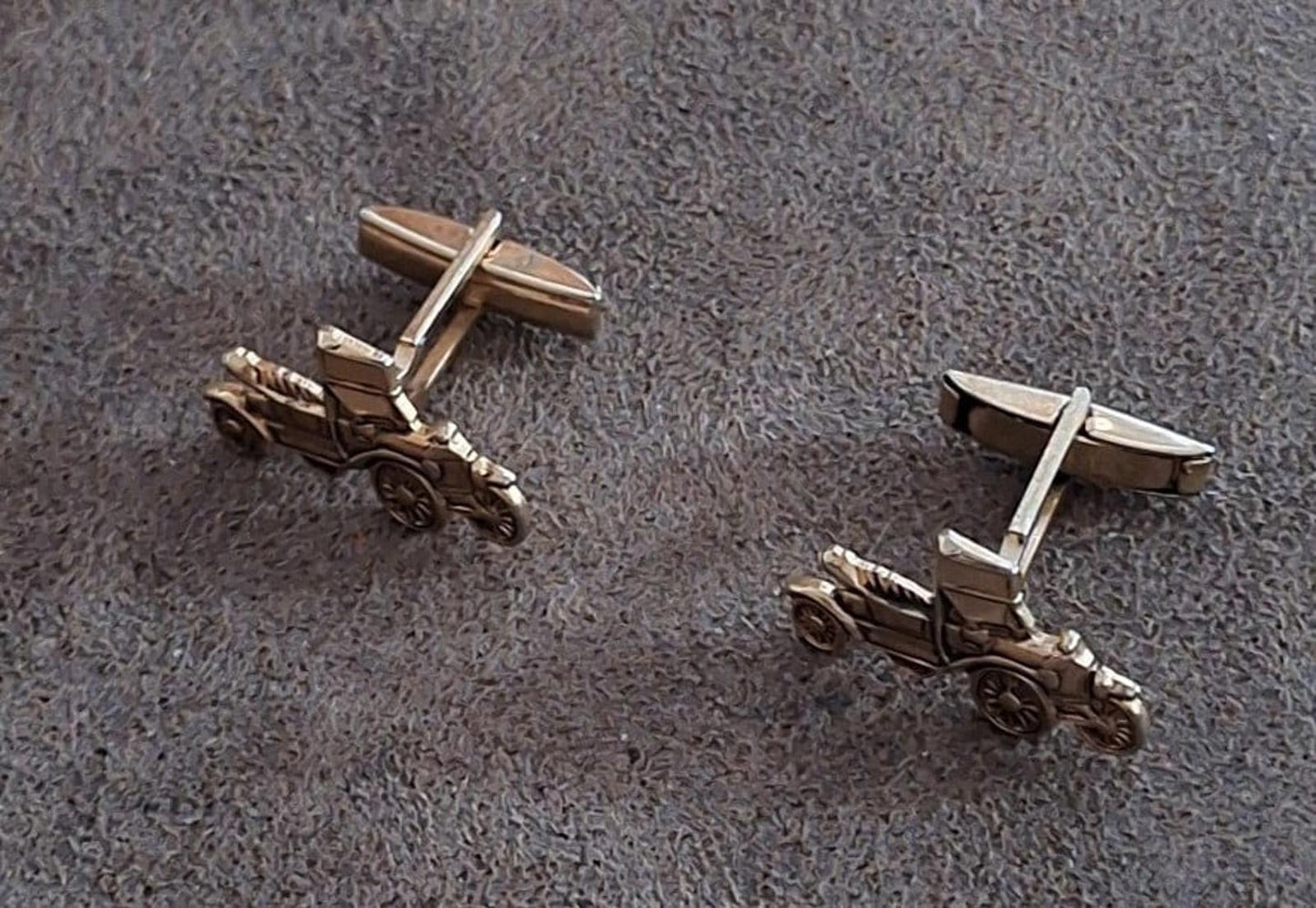 Gold Tone Ford Model T Cufflinks