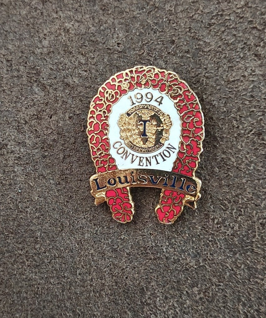 1994 Toastmasters International Convention Louisville Kentucky Gold Tone Pin.