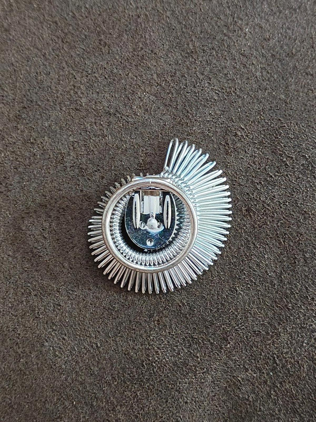 1960's Silver Tone Spiral Scarf Clip