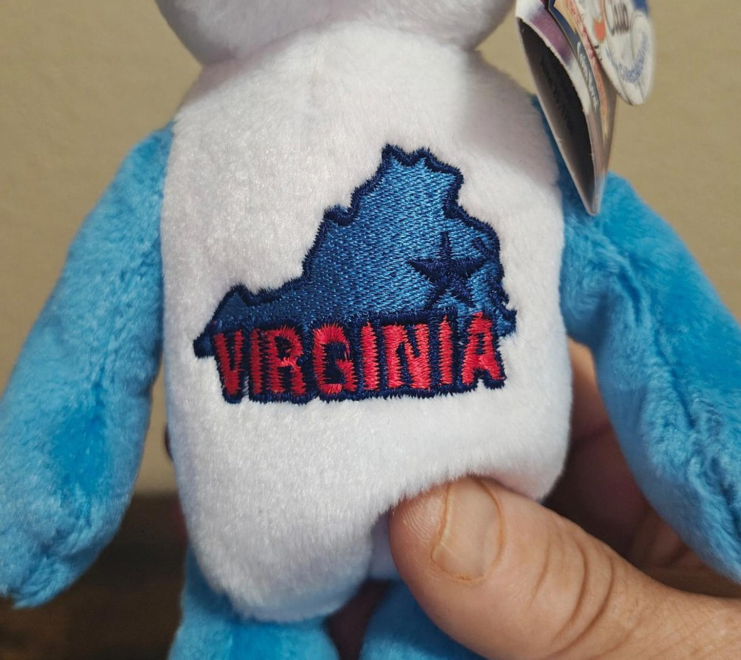 2001 Limited Treasures Virginia State Quarter Bear Collectible Plush