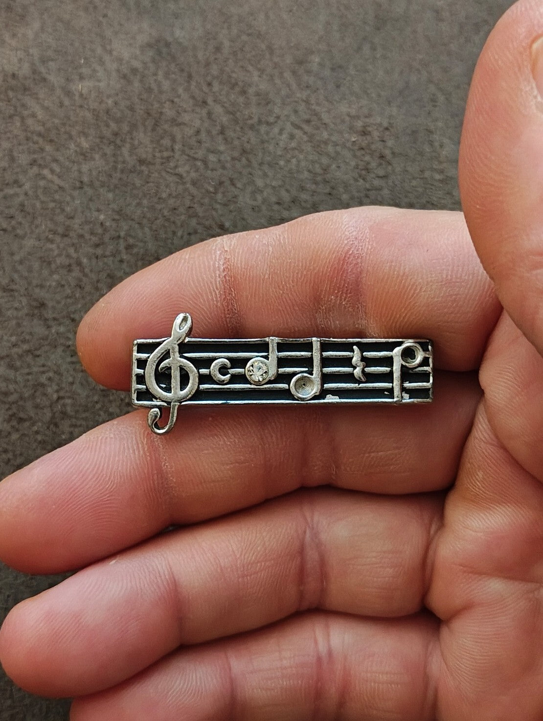 1950s/60s Swank Musical Notes Tie Bar/Tie Clip