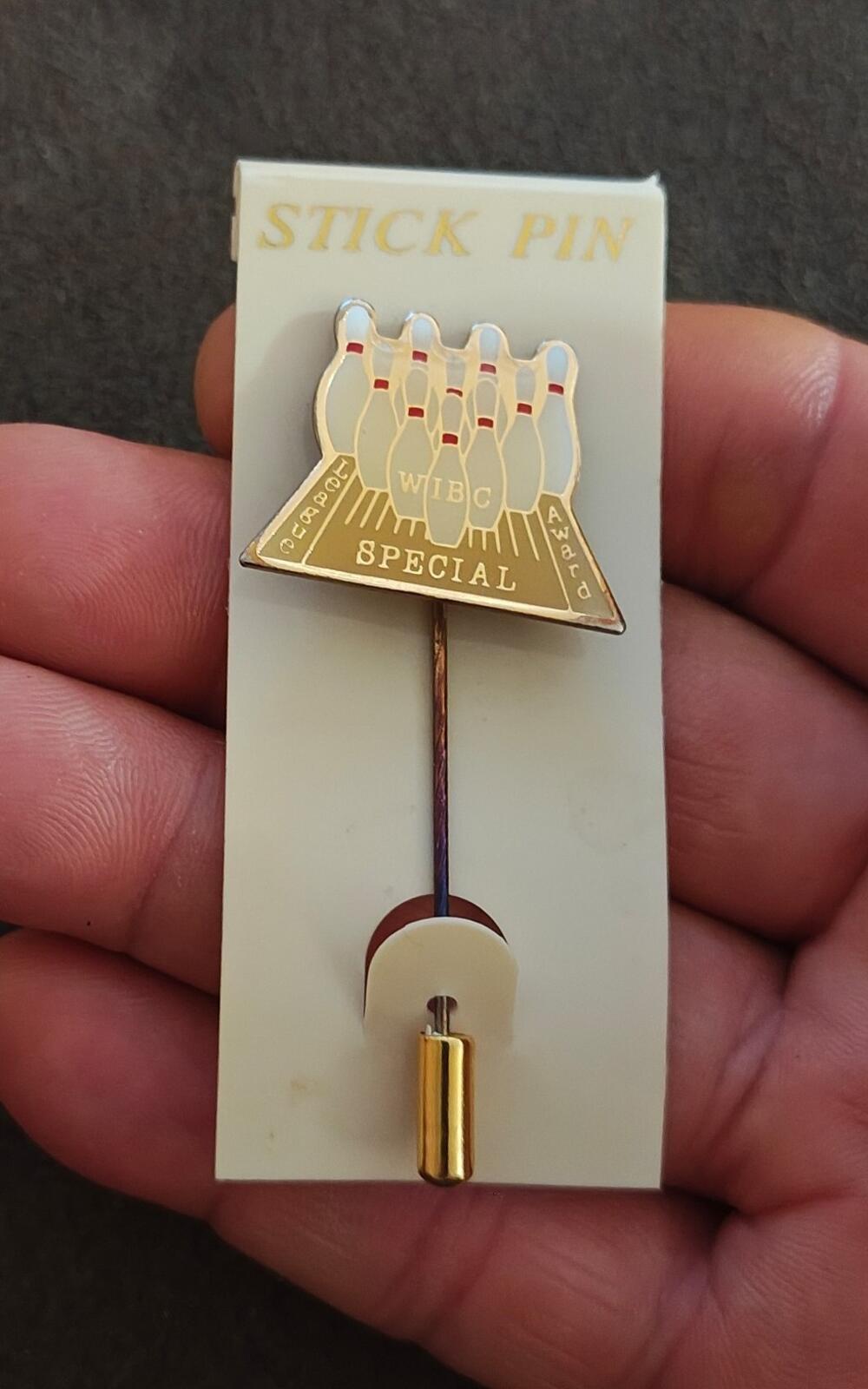 1970s/80s WIBC Special League Award Gold Tone Stick Pin