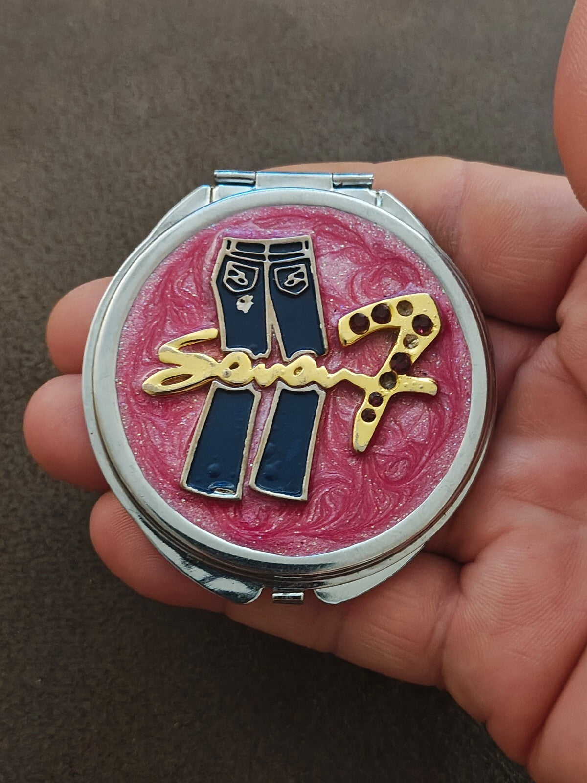 Seven7 Jeans Promotional Pocket Compact Mirror