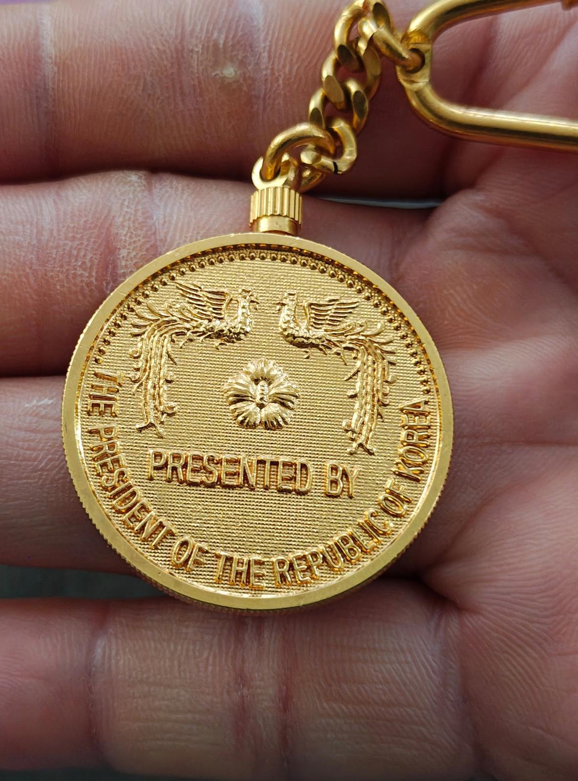 1988 Team Spirit Military Keychain Presented by Pres of Rep of Korea