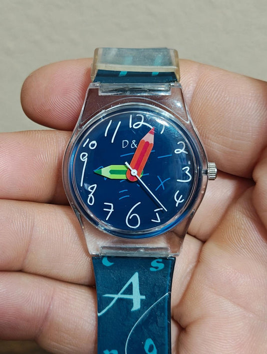 D & S Imports Unisex Teacher Watch With Blue Dial