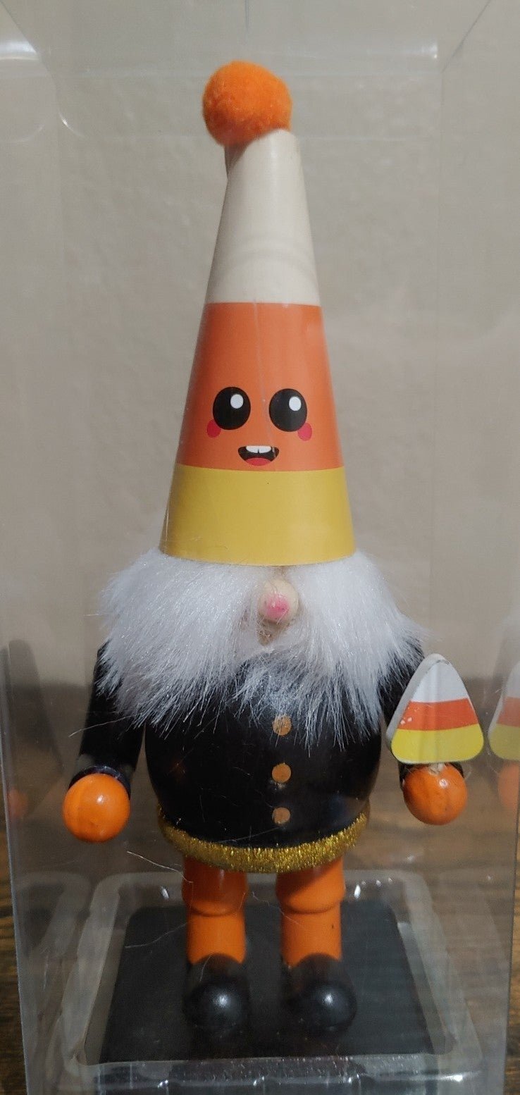 Halloween Acorn Gnome 9" Wooden Figure