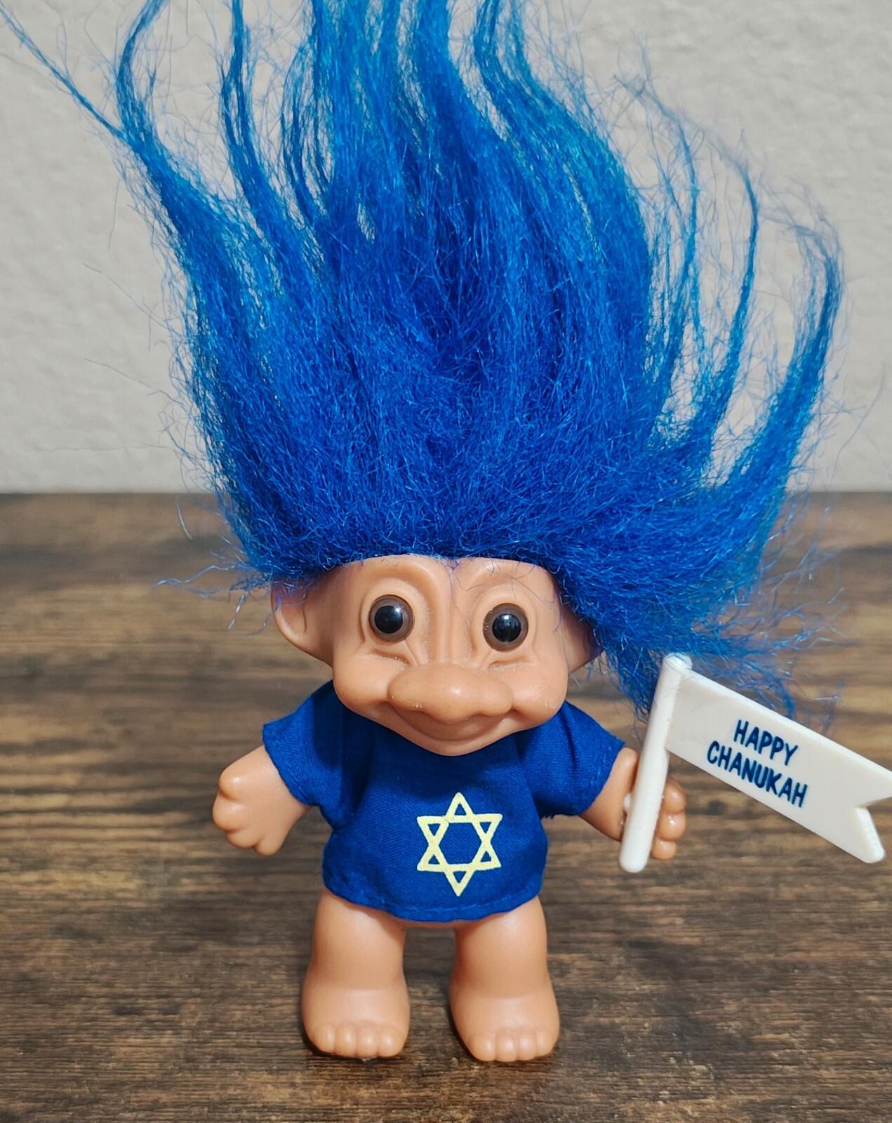 1990s Russ Berrie Happy Chanukah Troll Doll
