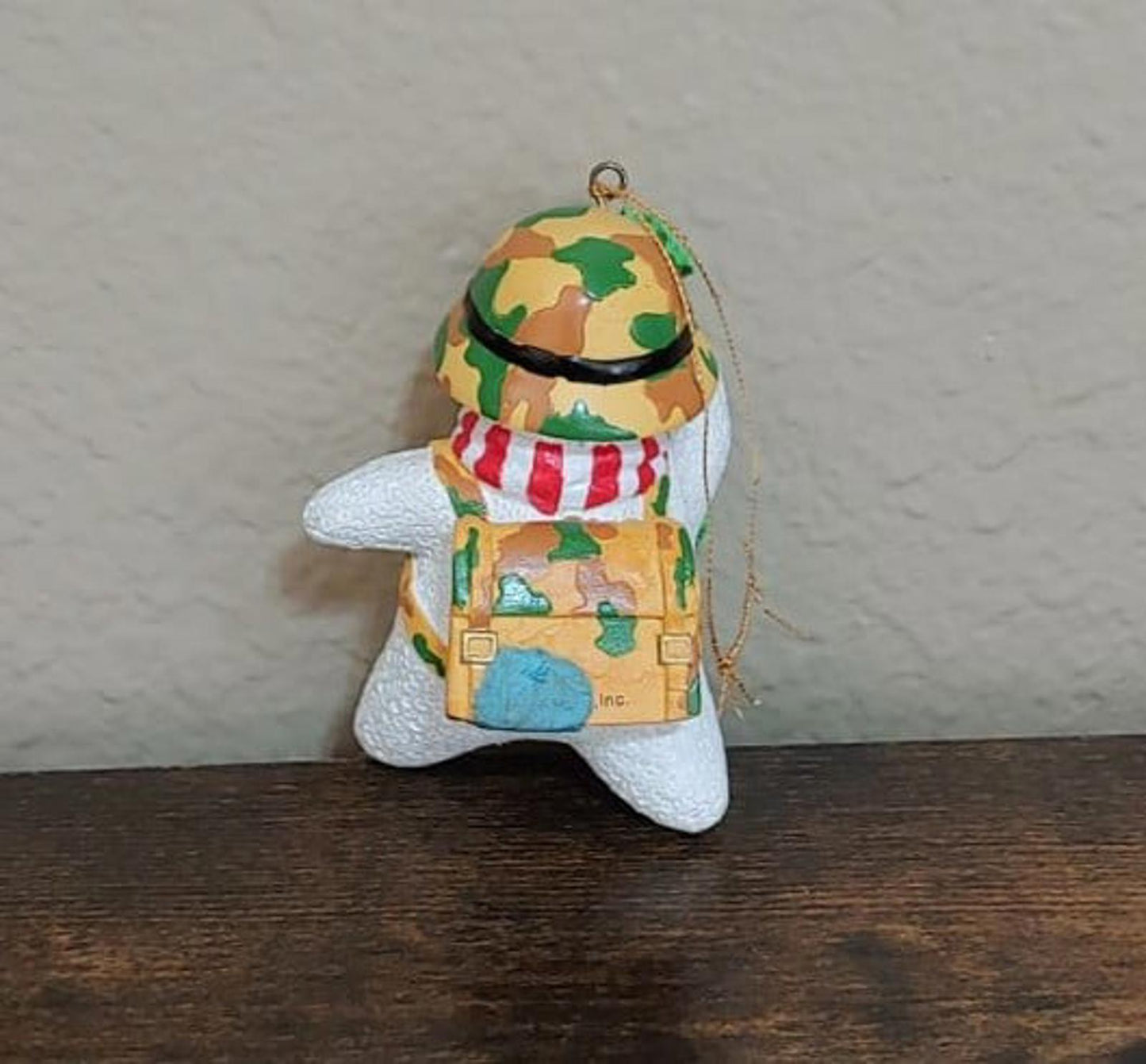 2000 American Greetings Operation Santa Army Snowman Ornament