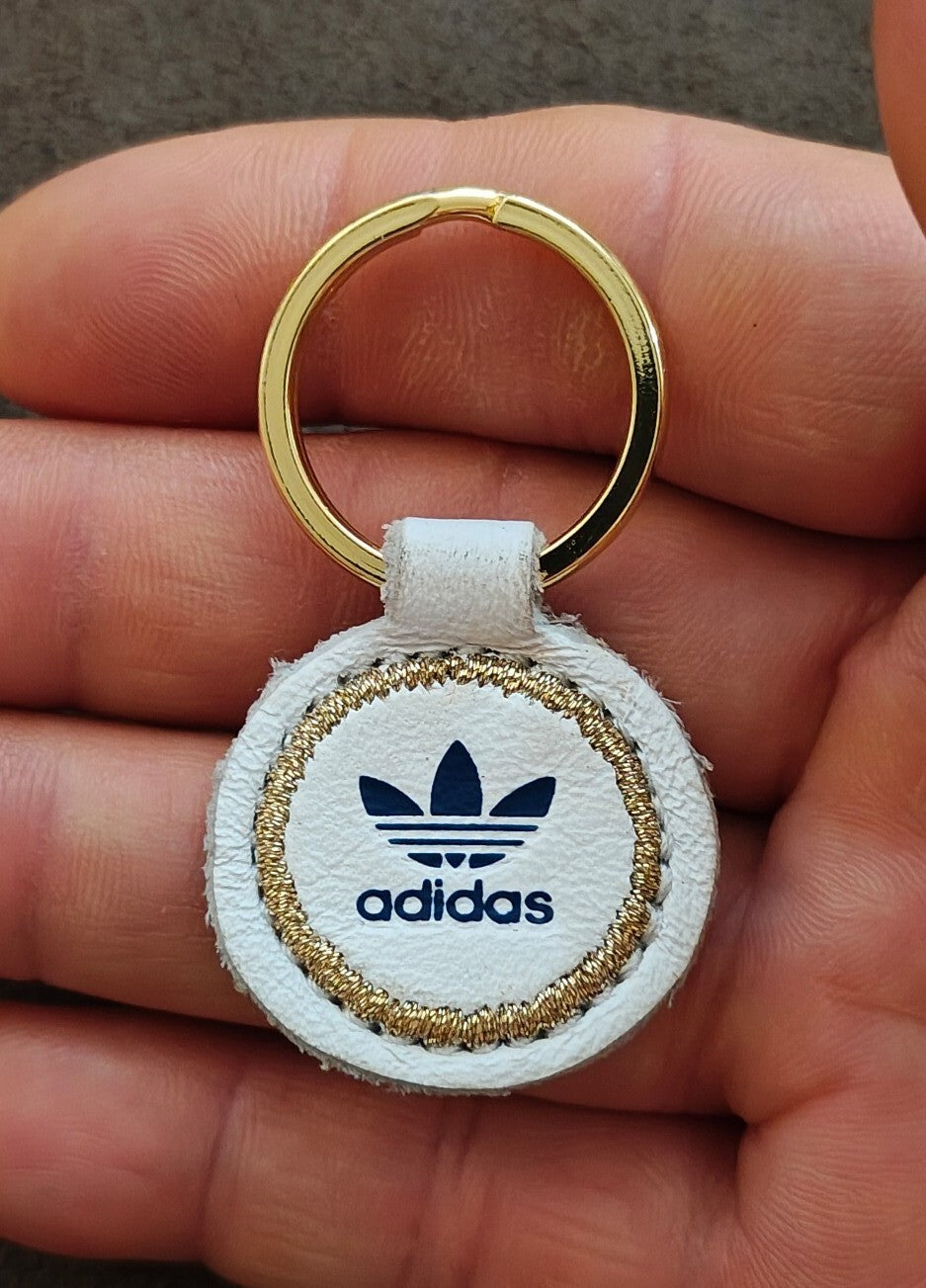 Adidas Originals Trefoil Leather Keychain