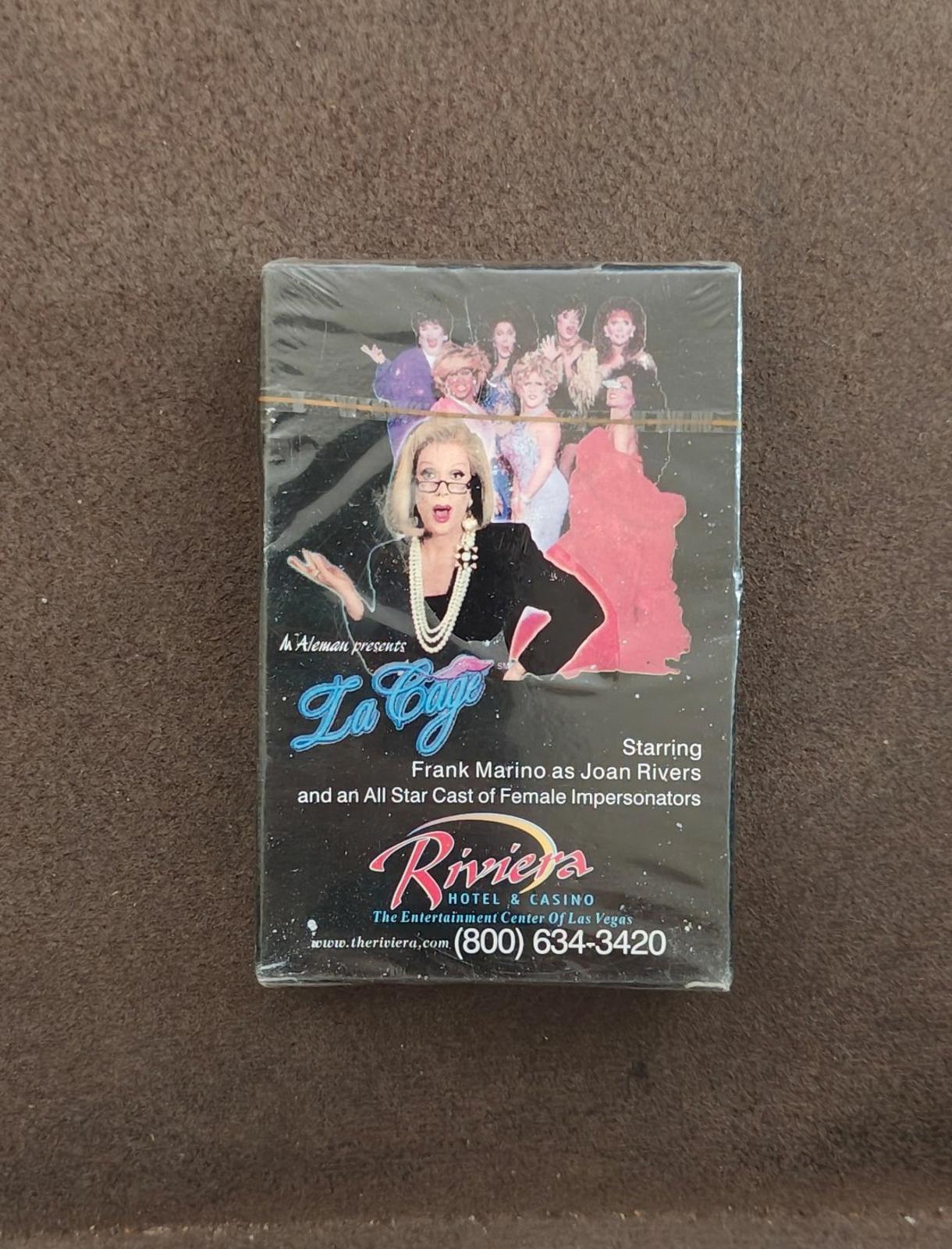 1990s Riviera Casino Las Vegas La Cage Playing Cards New Sealed