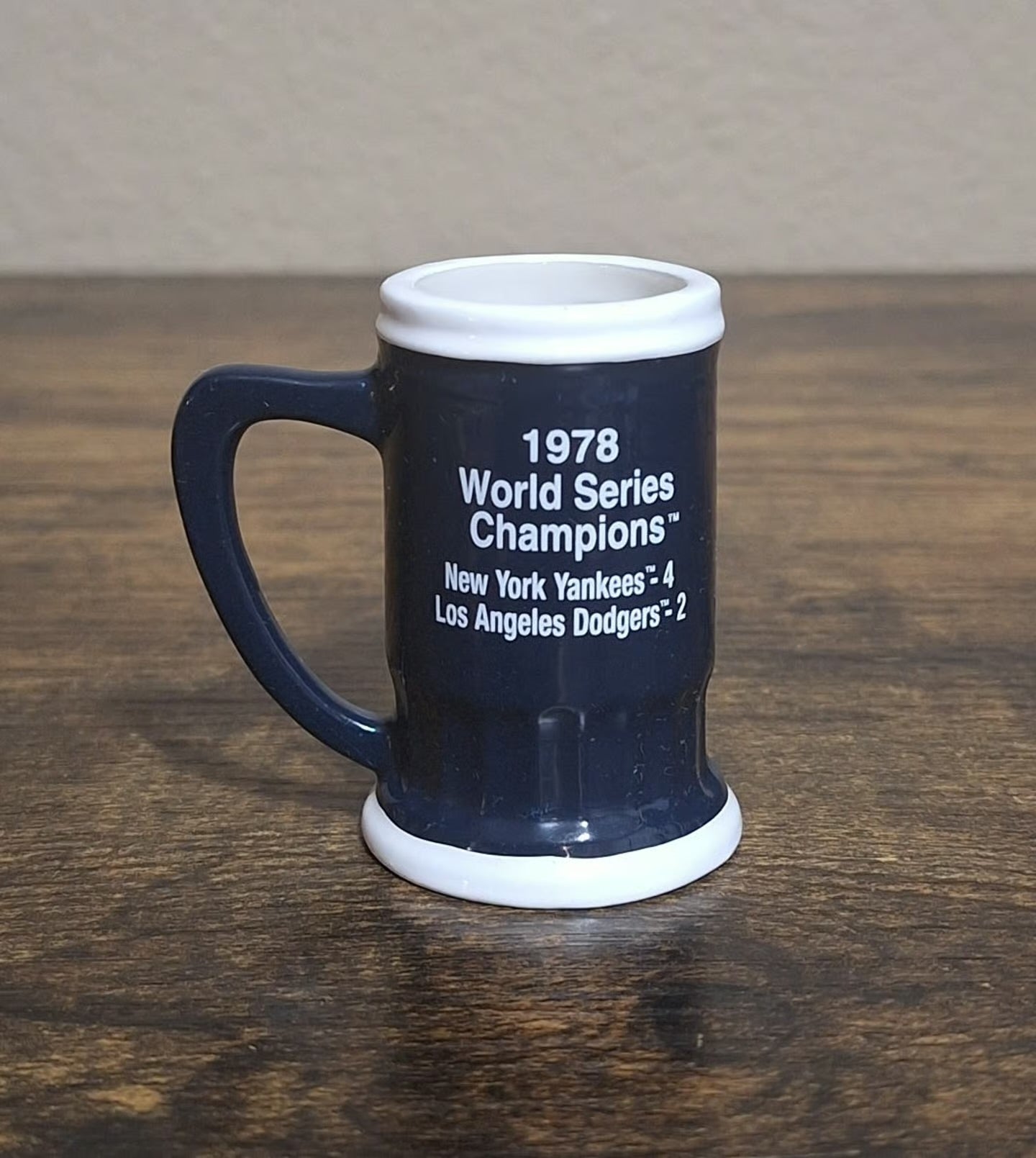 New York Yankees 1978 World Series Champions Decorative Miniature Mug.