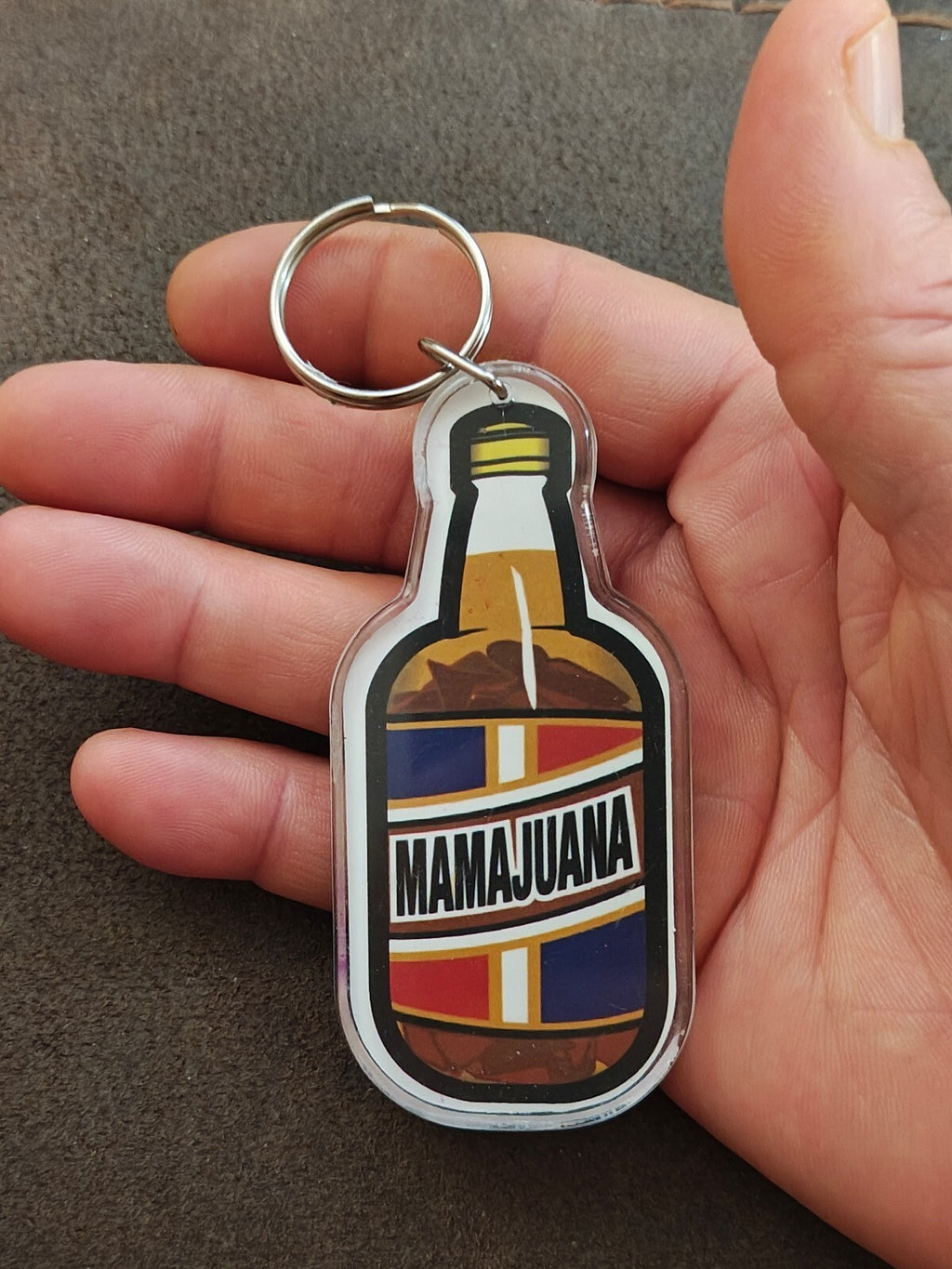 Mamajuana Double Sided Acrylic Keychain