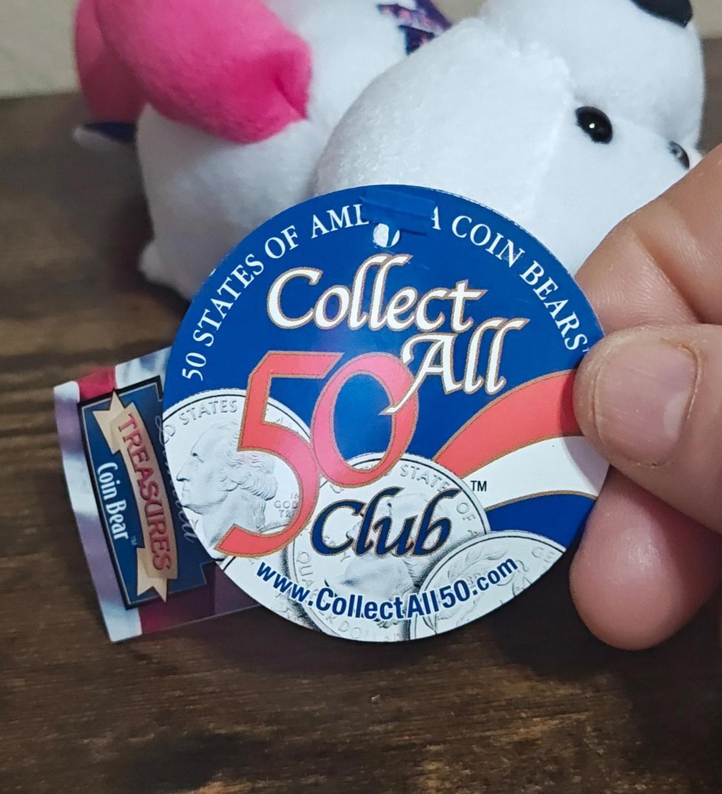 2001 Limited Treasures Rhode Island State Quarter Bear Collectible Plush NWT