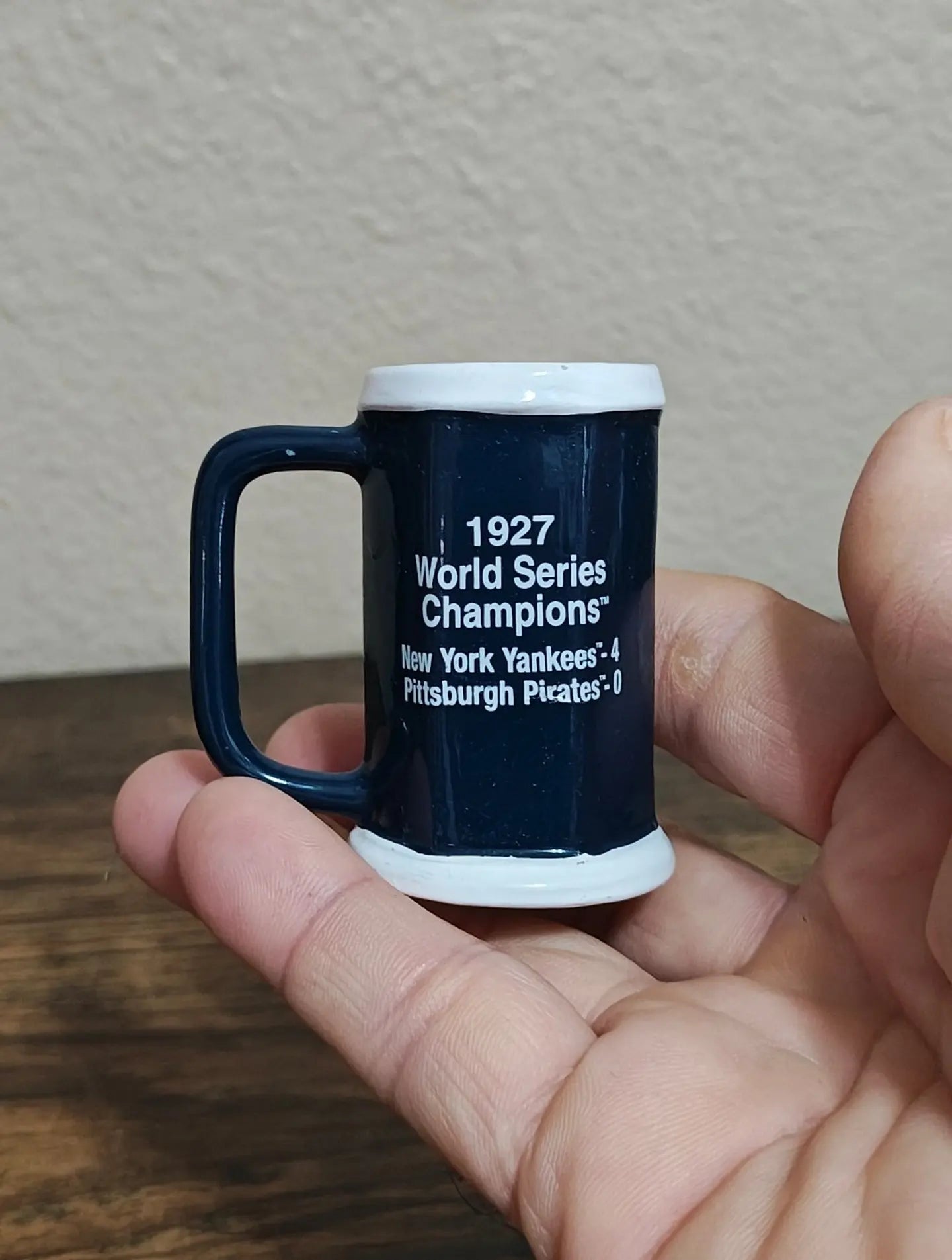 New York Yankees 1927 World Series Champions Decorative Miniature Mug