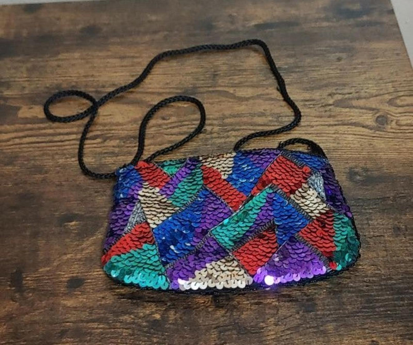 Colorful Sequined Small Purse/Clutch Purse/Coin Purse/Wristlet