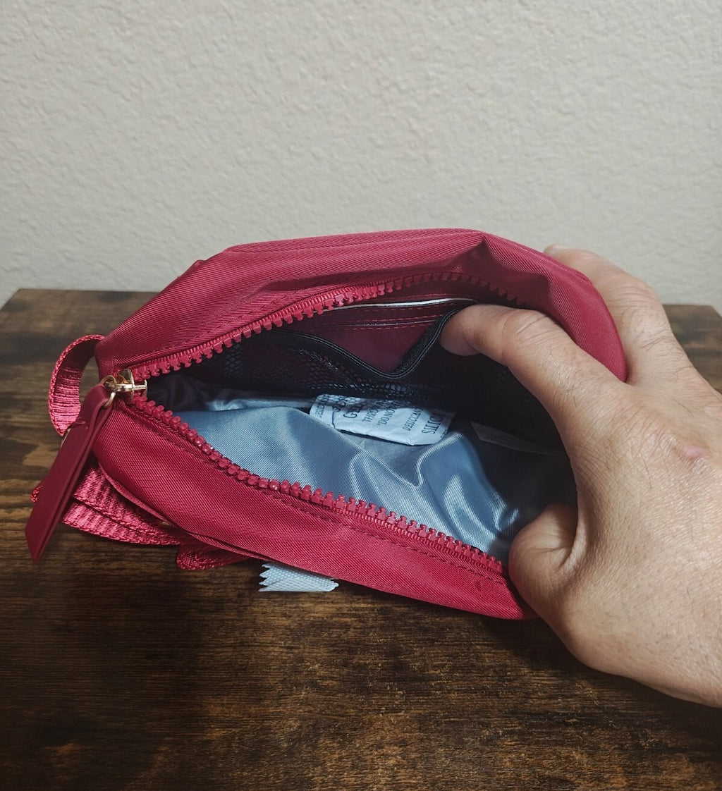 Loulu Everywhere Red Canvas Belt Bag