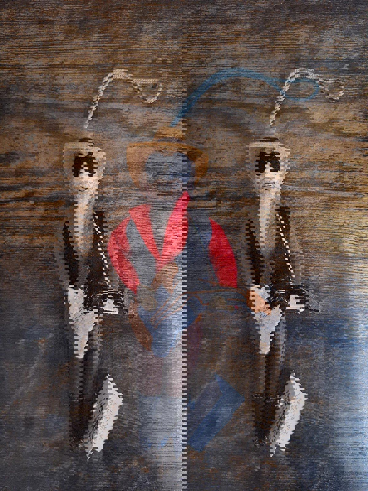 Handmade Hank Williams Felt/Wool Ornament