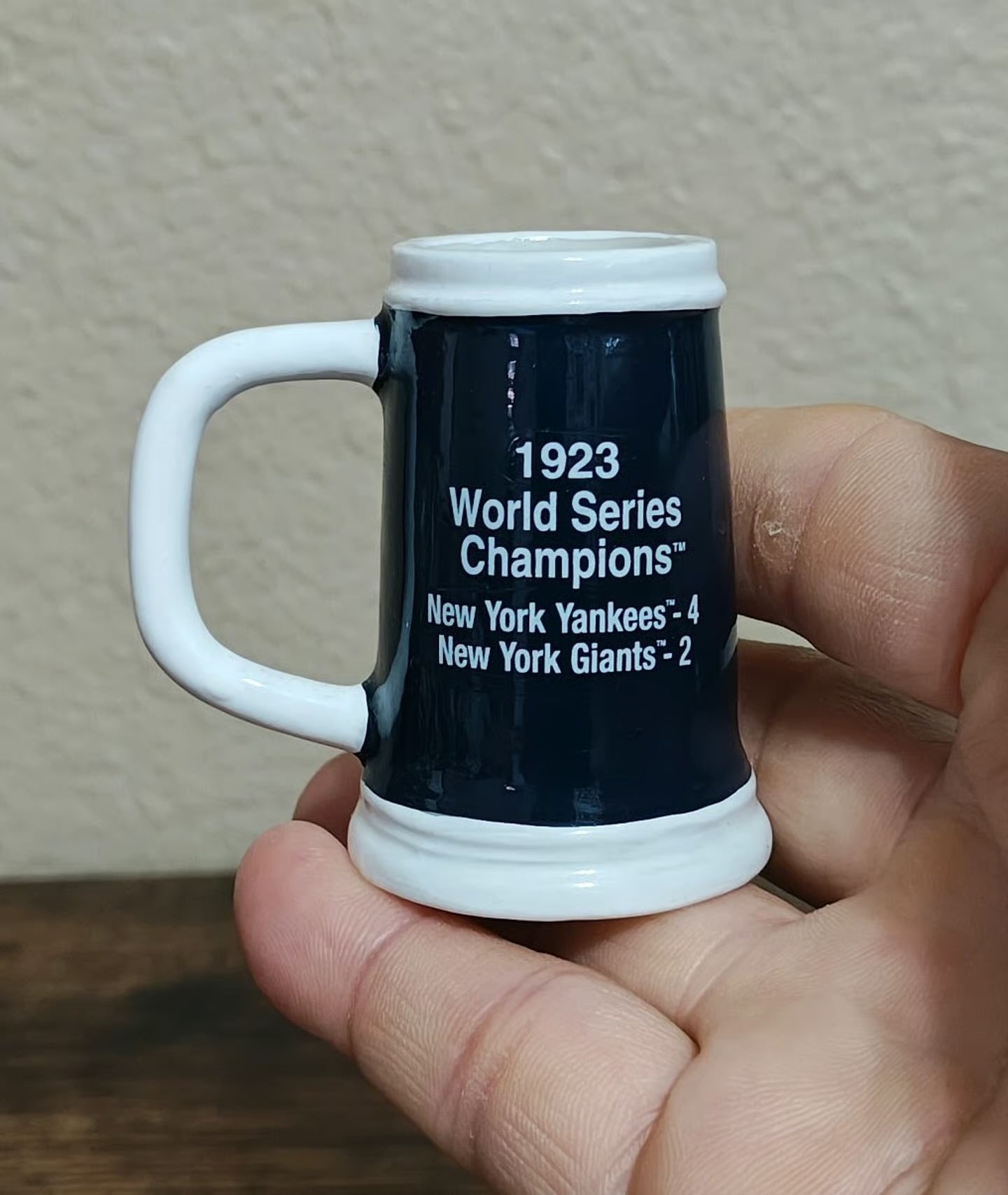 New York Yankees 1923 World Series Champions Decorative Miniature Mug