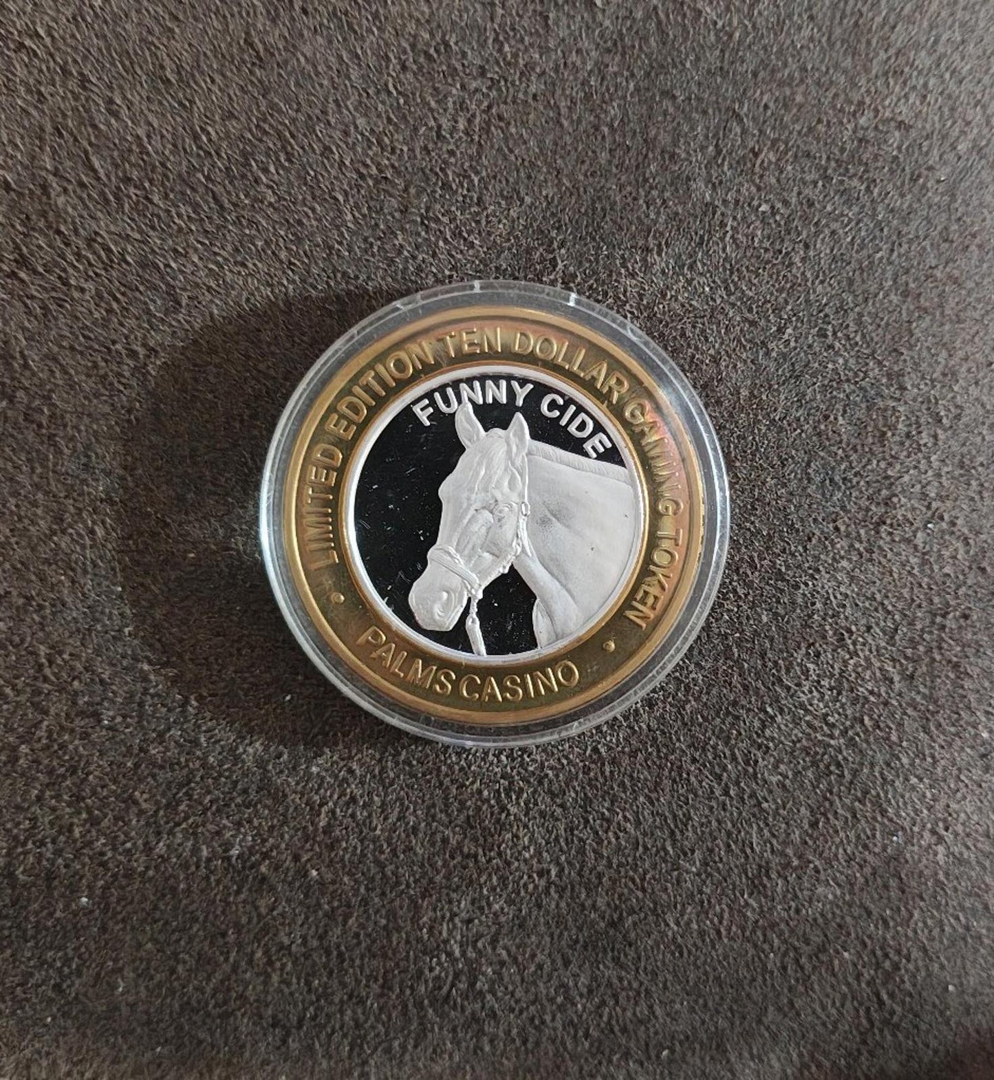 2003 Funny Cide Ten Dollar Palms Casino Las Vegas Gaming Token